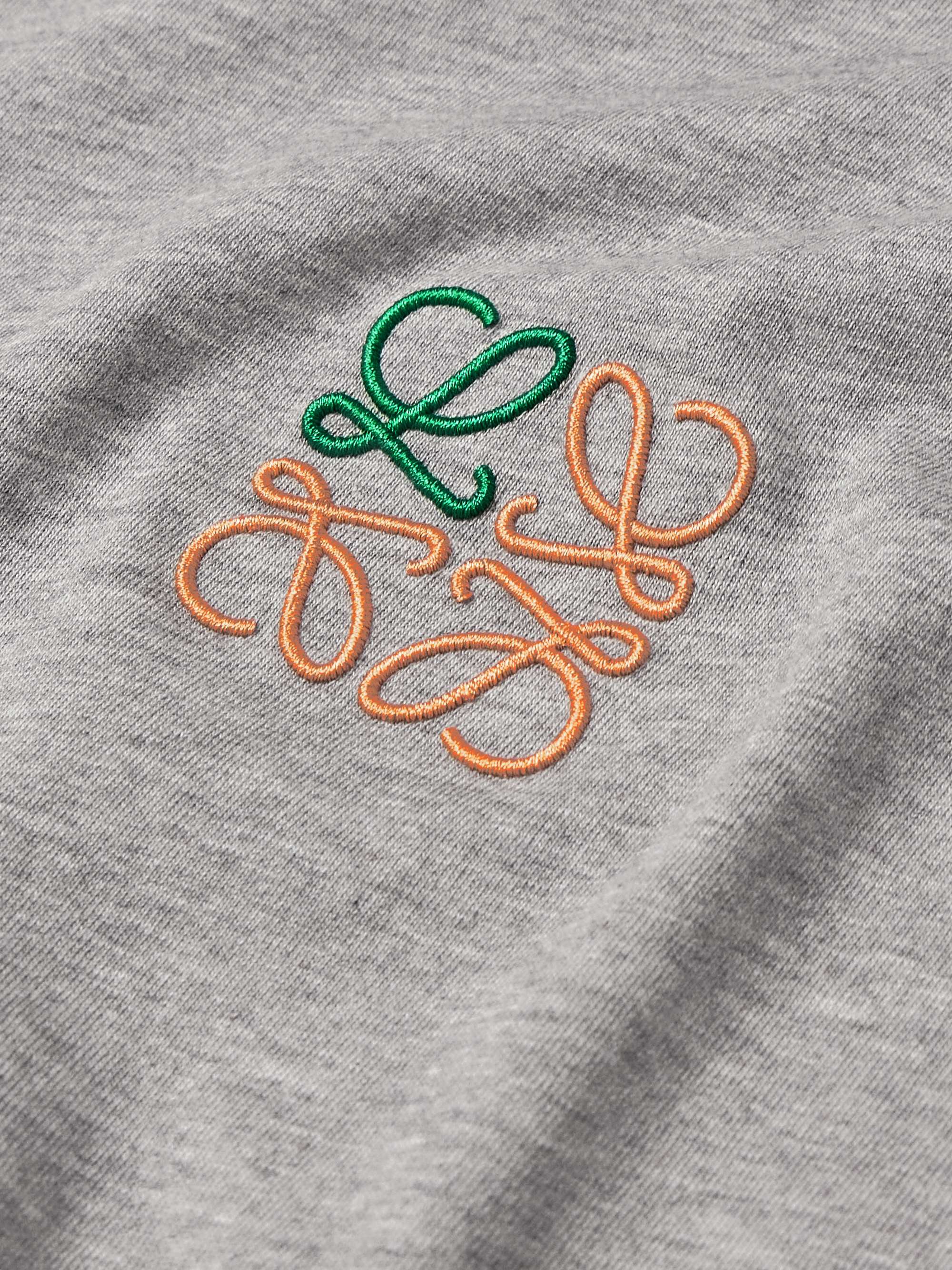 Slim-Fit Logo-Embroidered Cotton-Jersey T-Shirt view