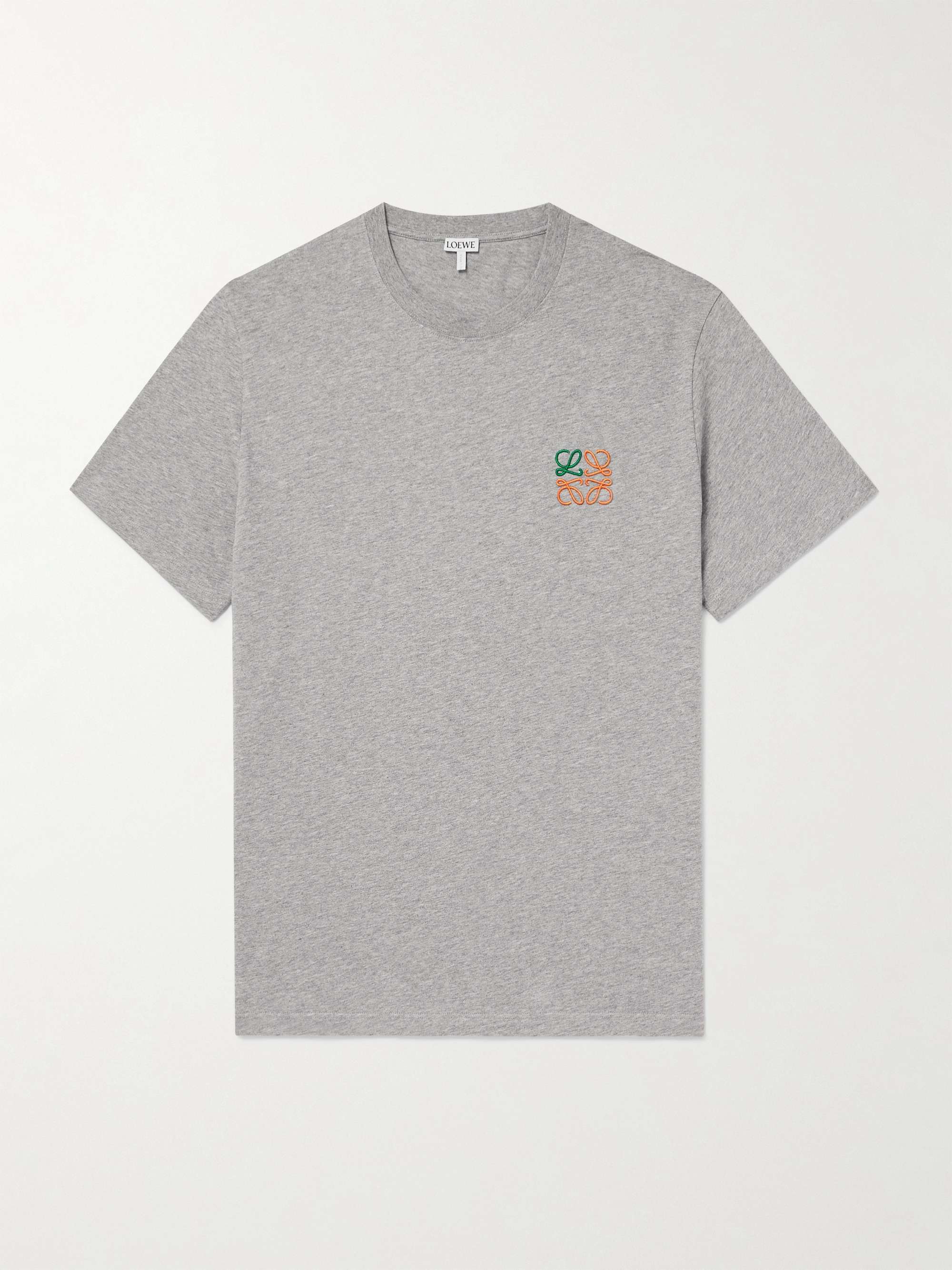 Slim-Fit Logo-Embroidered Cotton-Jersey T-Shirt view