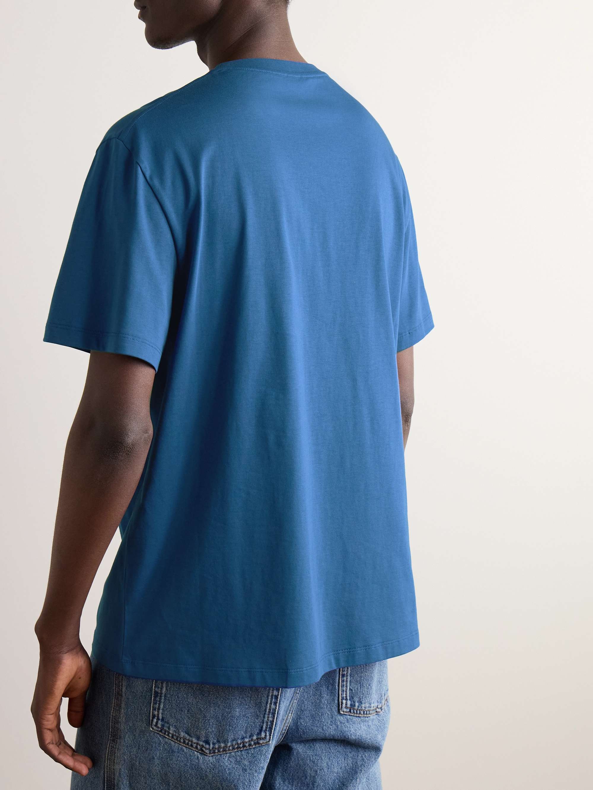 Logo-Embroidered Cotton-Jersey T-Shirt view