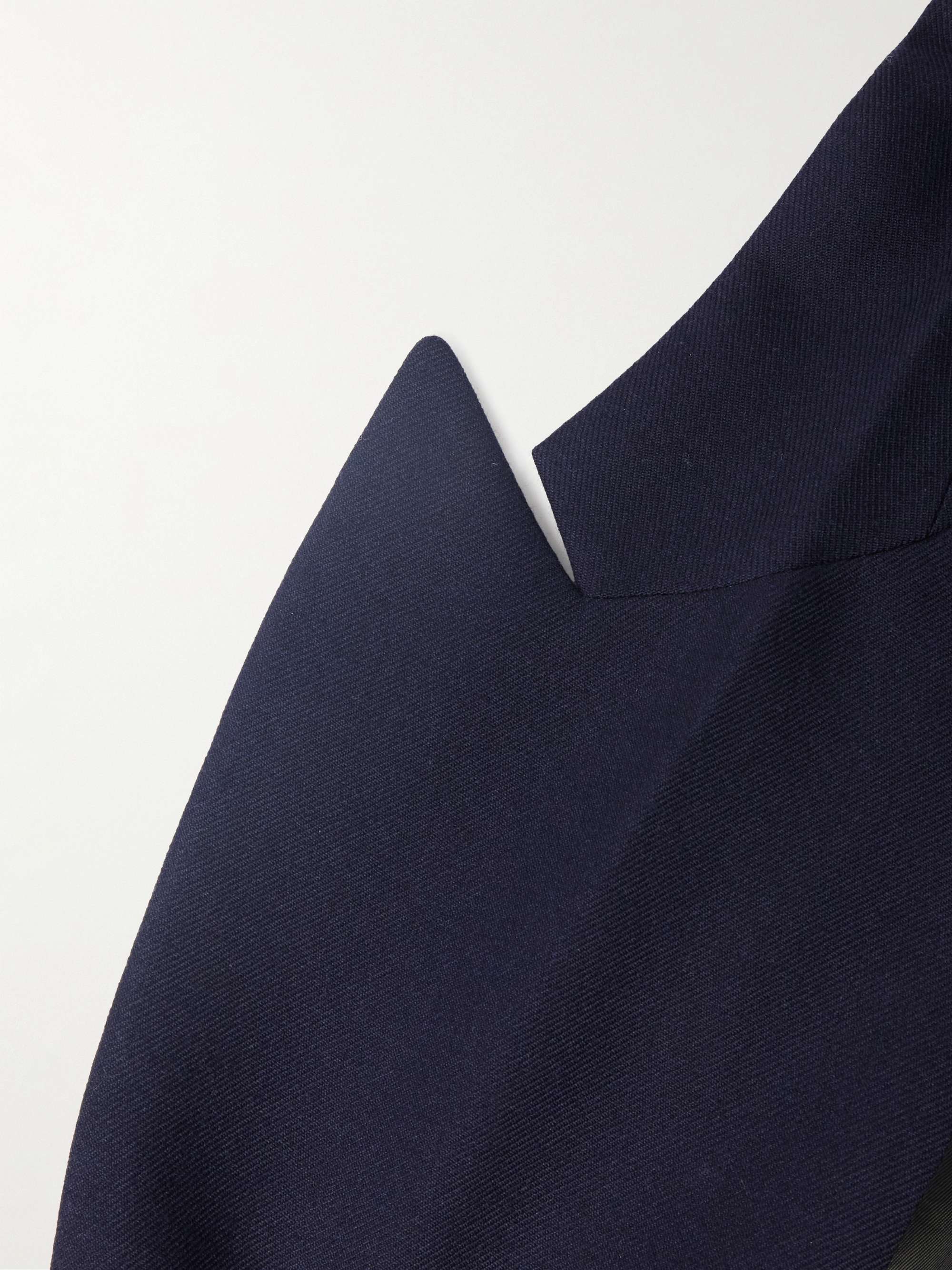 Double-Breasted Wool-Twill Suit Jacket view