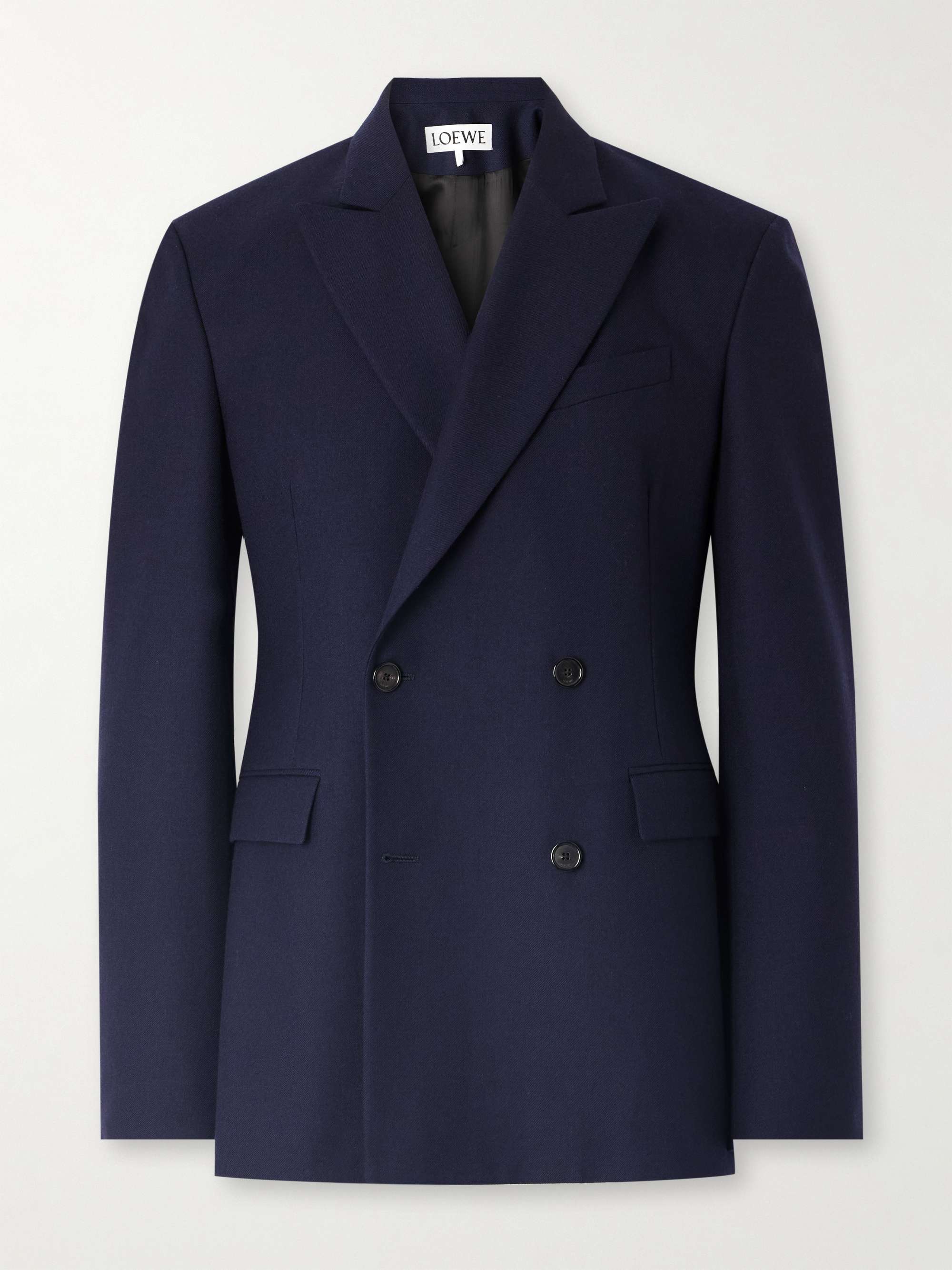 Double-Breasted Wool-Twill Suit Jacket view
