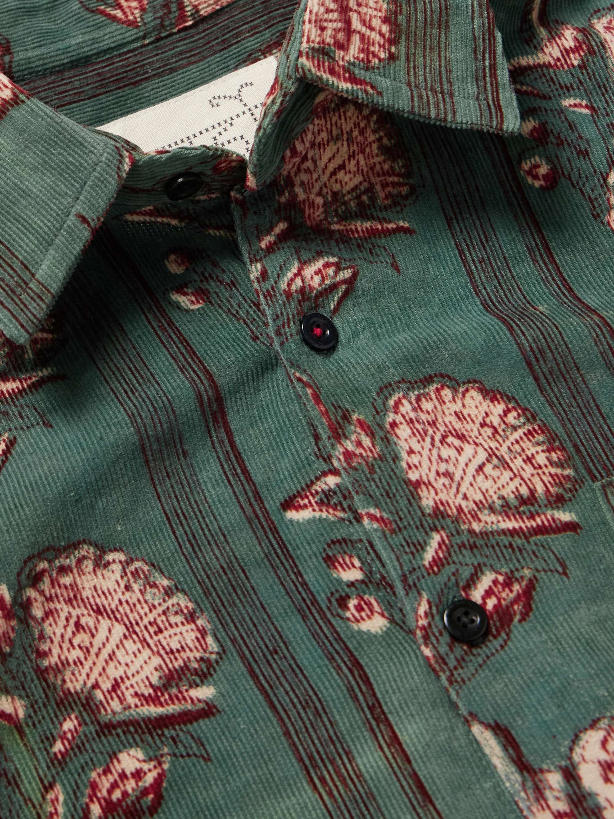 Ryan Printed Cotton-Corduroy Shirt view