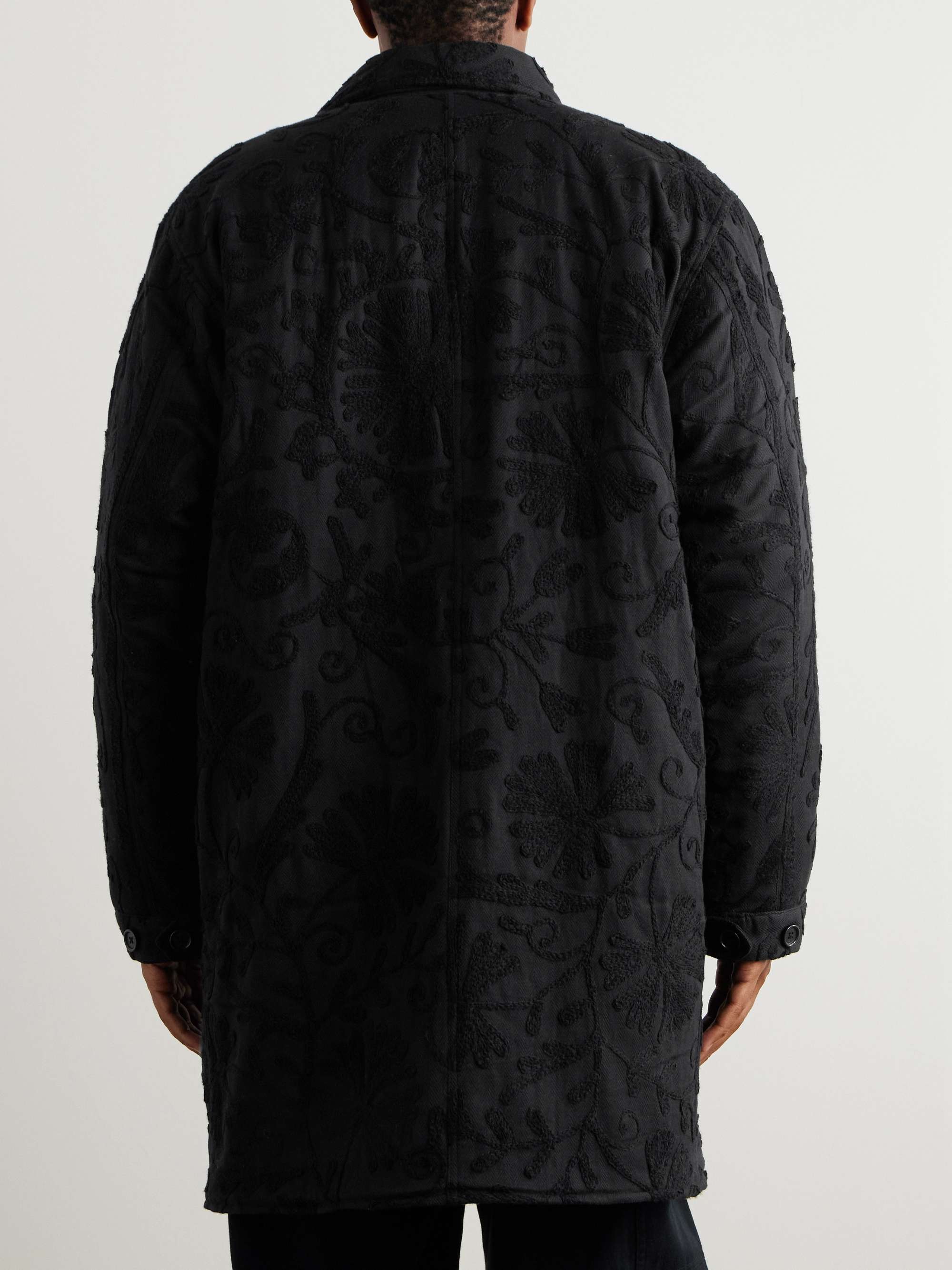 Embroidered Cotton-Twill Jacket view