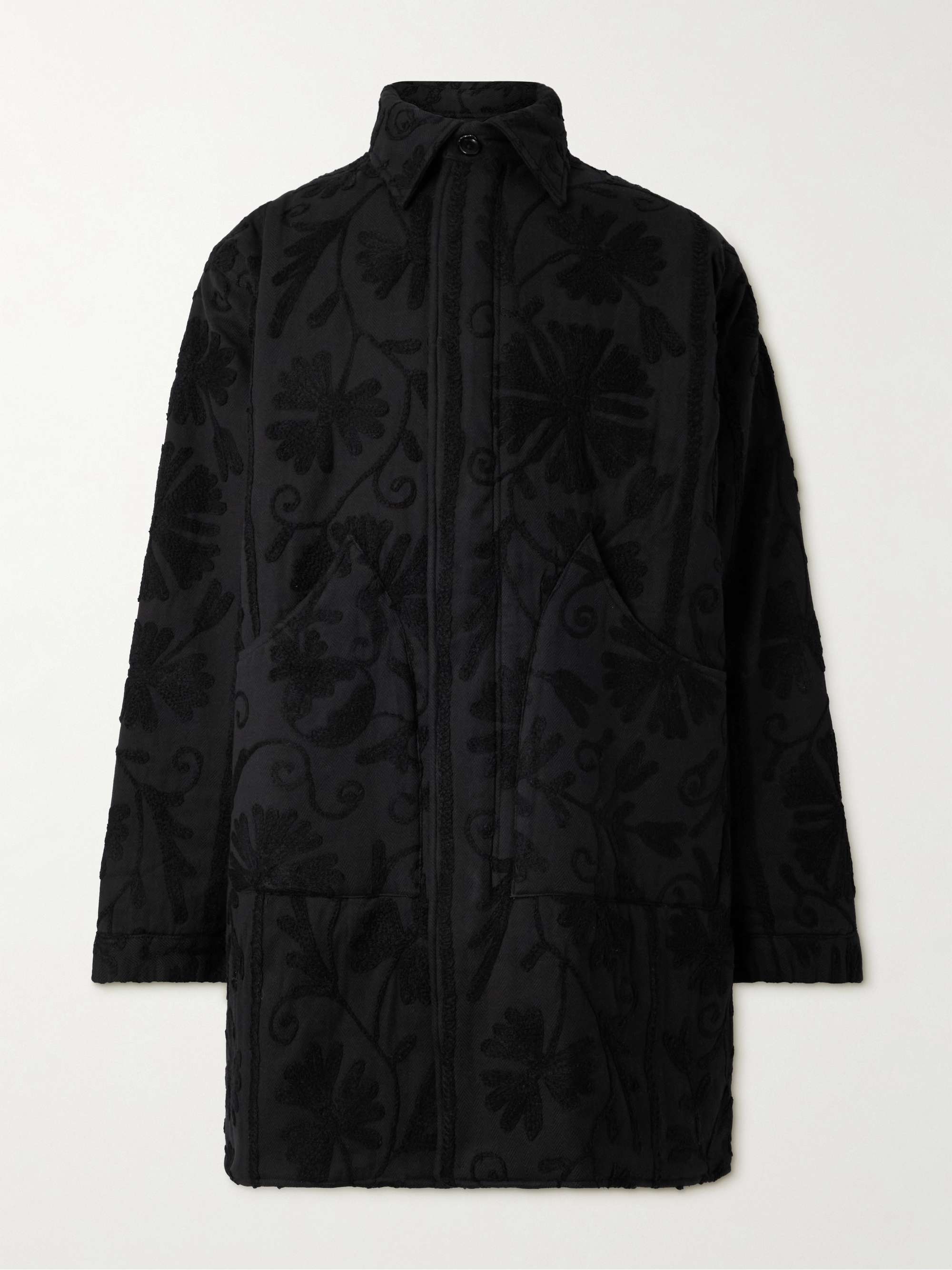 Embroidered Cotton-Twill Jacket view