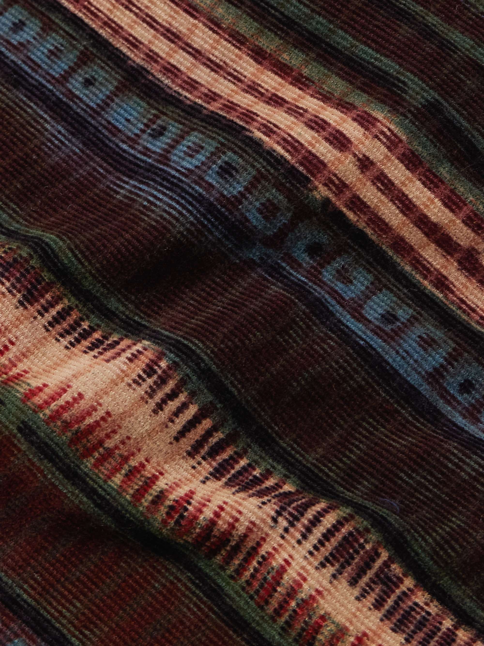 Luis Printed Patchwork Cotton Shirt view