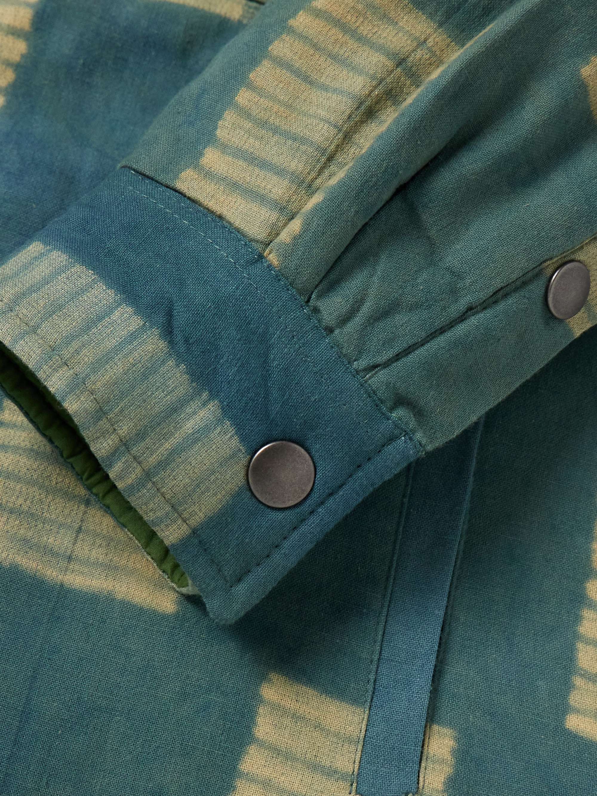 Woody Shibori-Dyed Cotton Shirt Jacket view