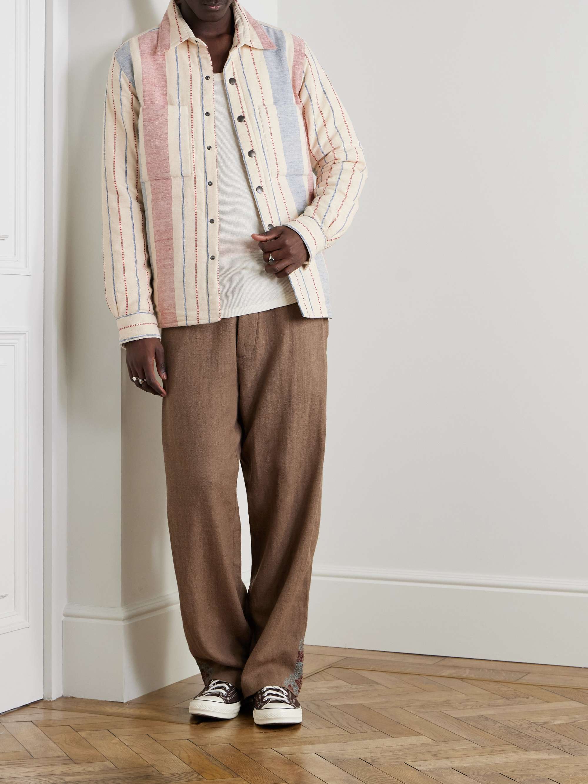 Woody Striped Cotton Jacket view