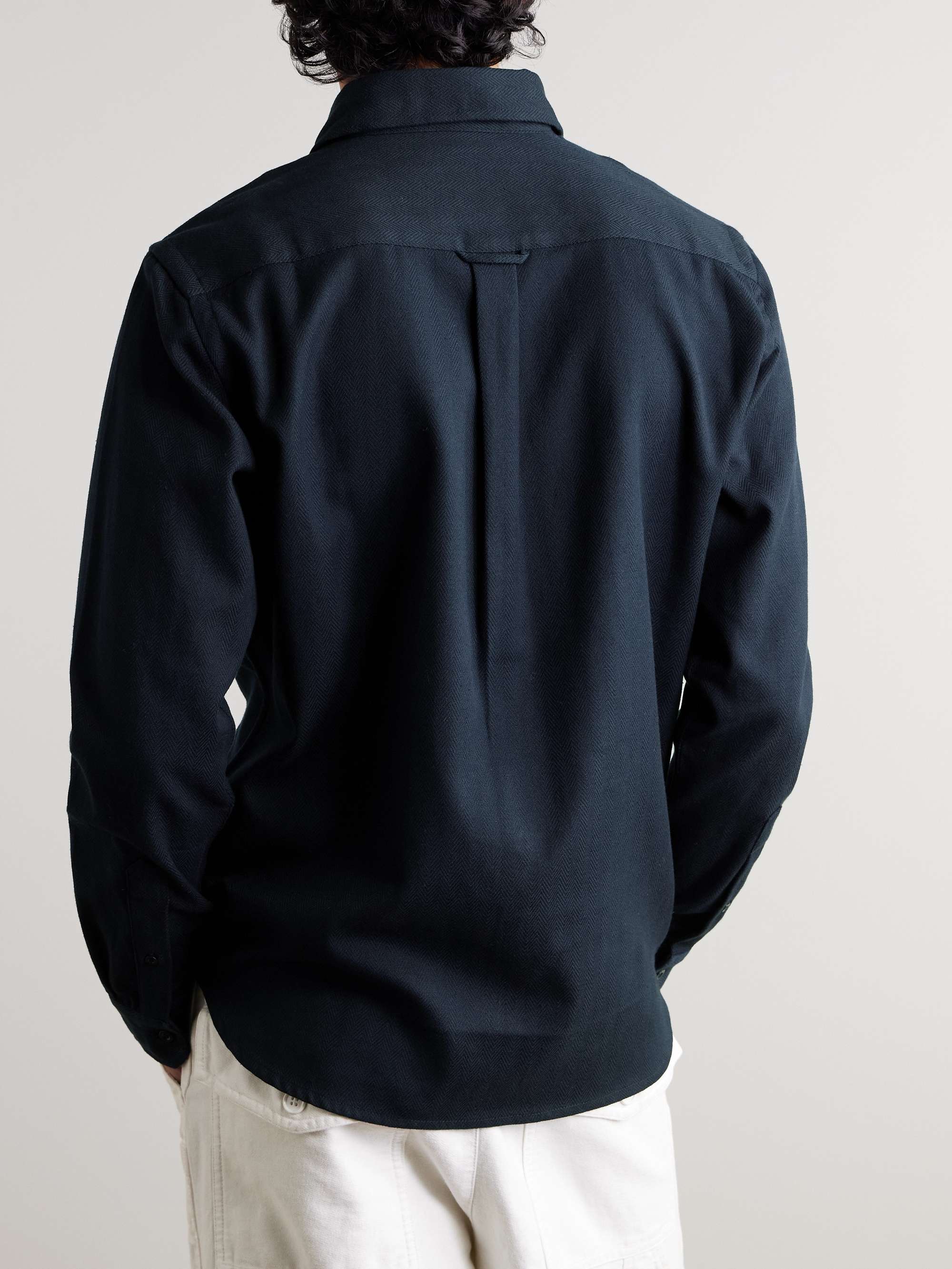 Ryan Herringbone Cotton Shirt view