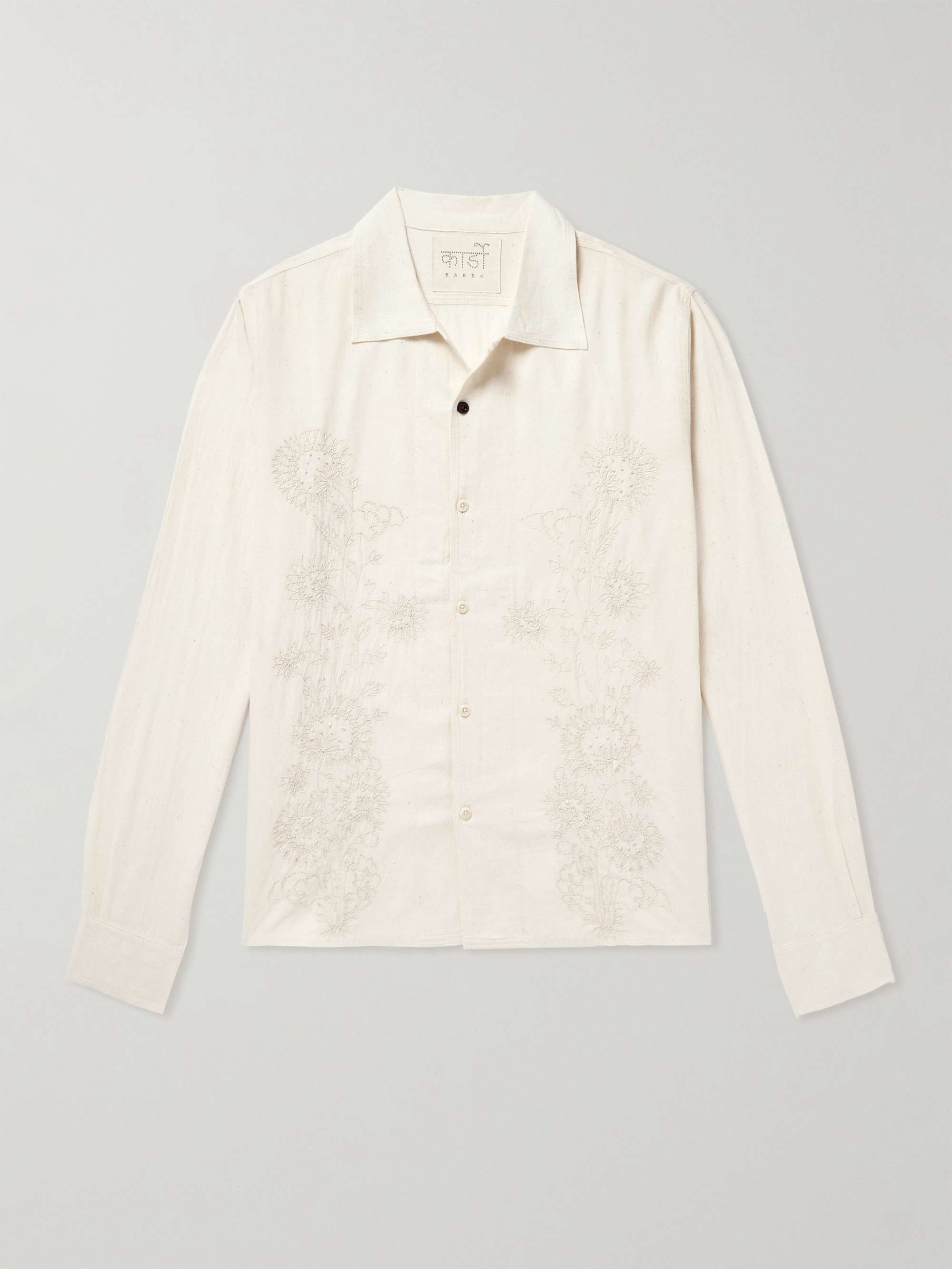 Chintan Embroidered Cotton Shirt view
