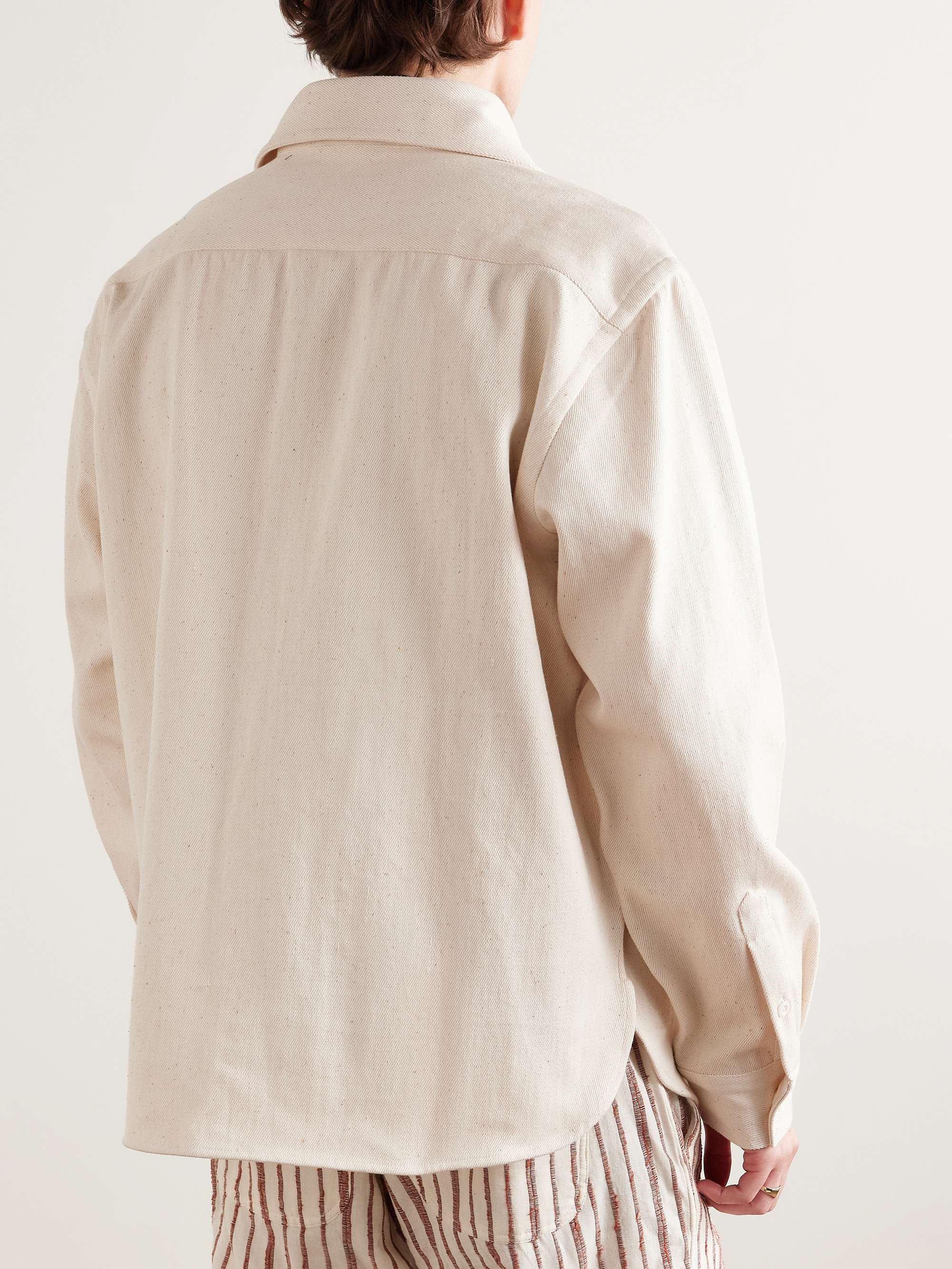 Luis Embroidered Denim Overshirt view
