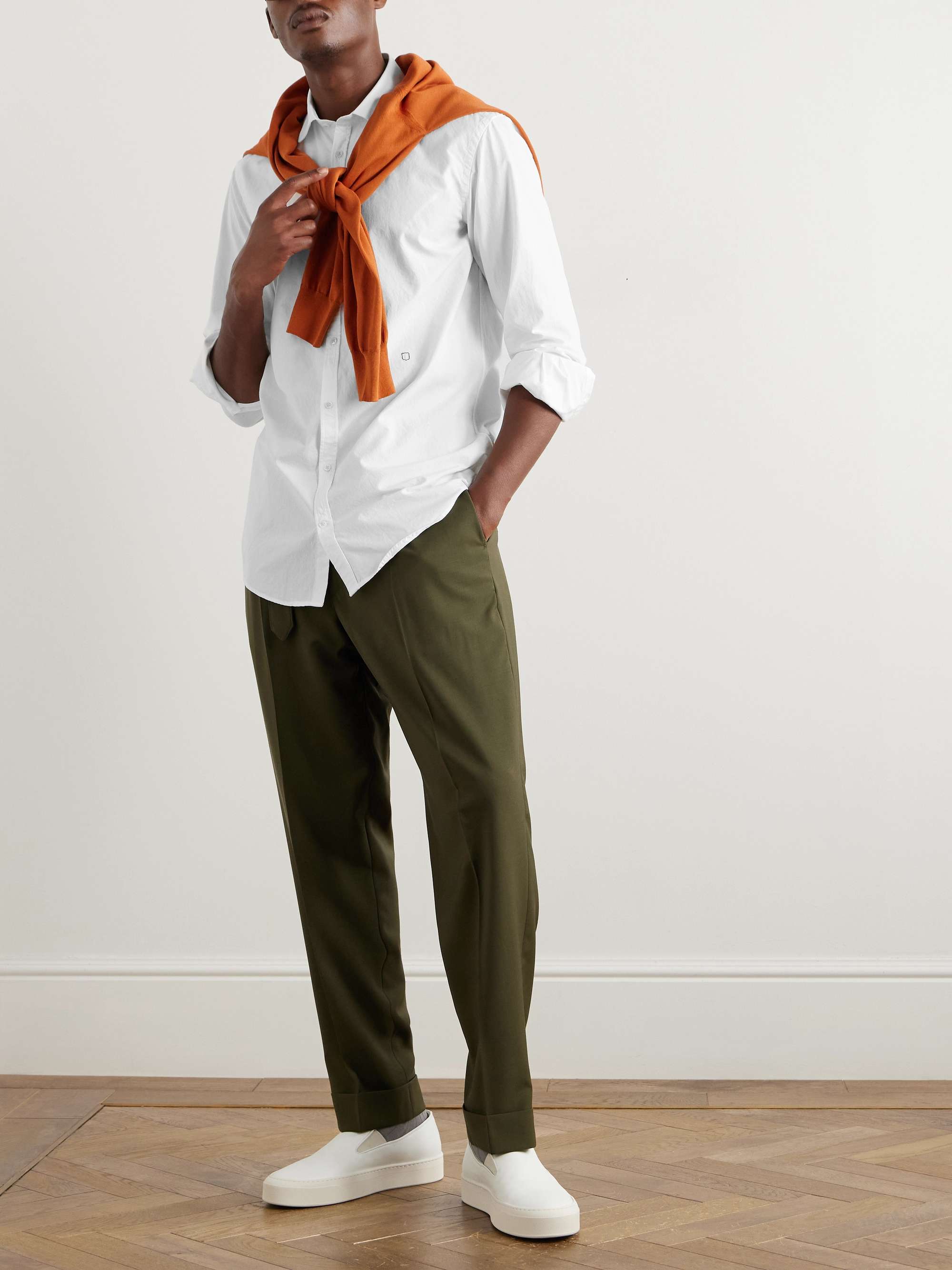 Canary Slim-Fit Cotton-Poplin Shirt view