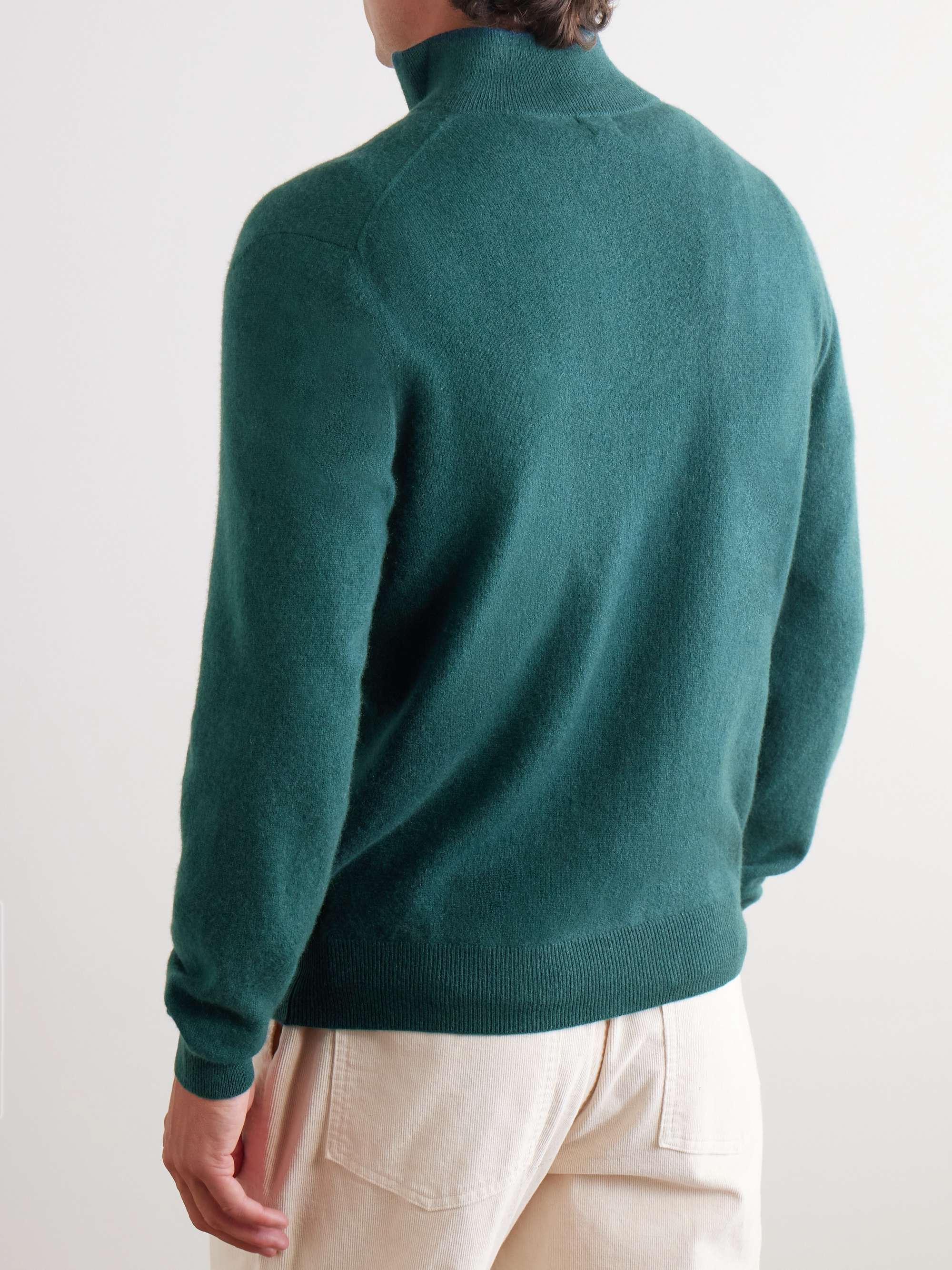 Liam Brushed Cashmere Half-Zip Sweater view