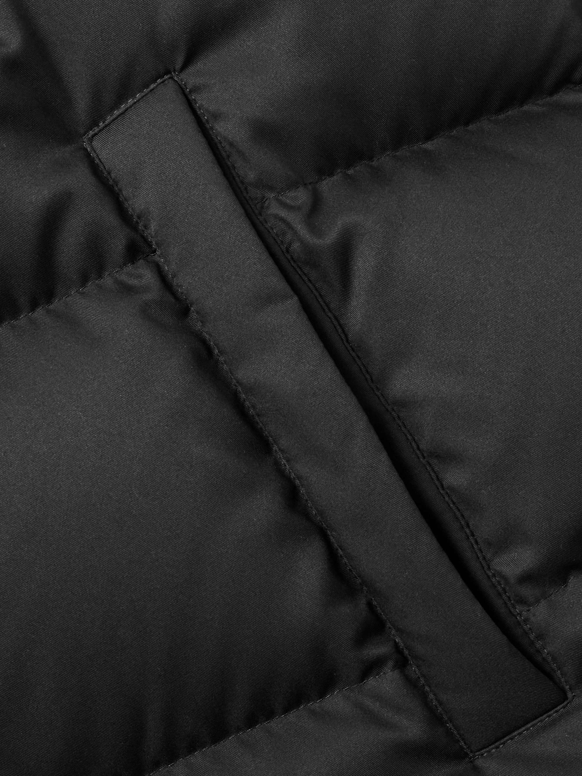 Quilted Twill Down Hooded Jacket view