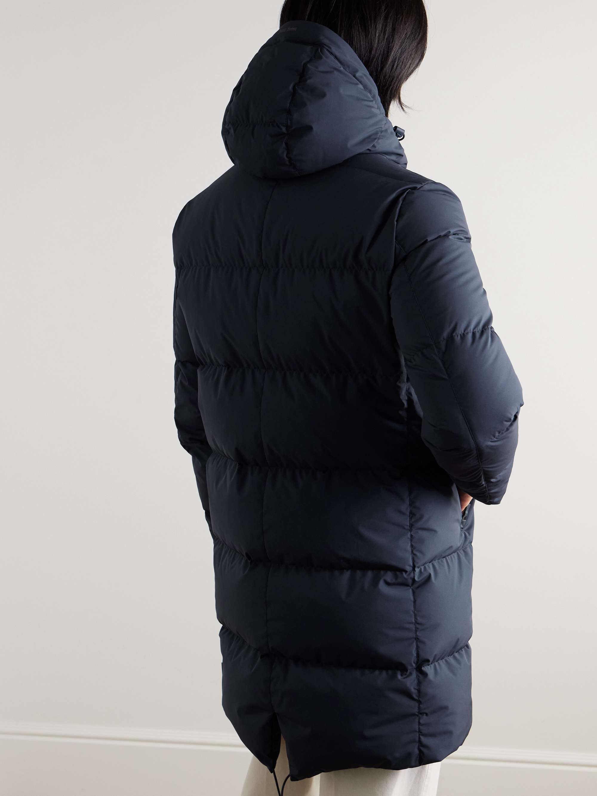Quilted GORE-TEX INFINIUM™ WINDSTOPPER® Hooded Down Jacket view