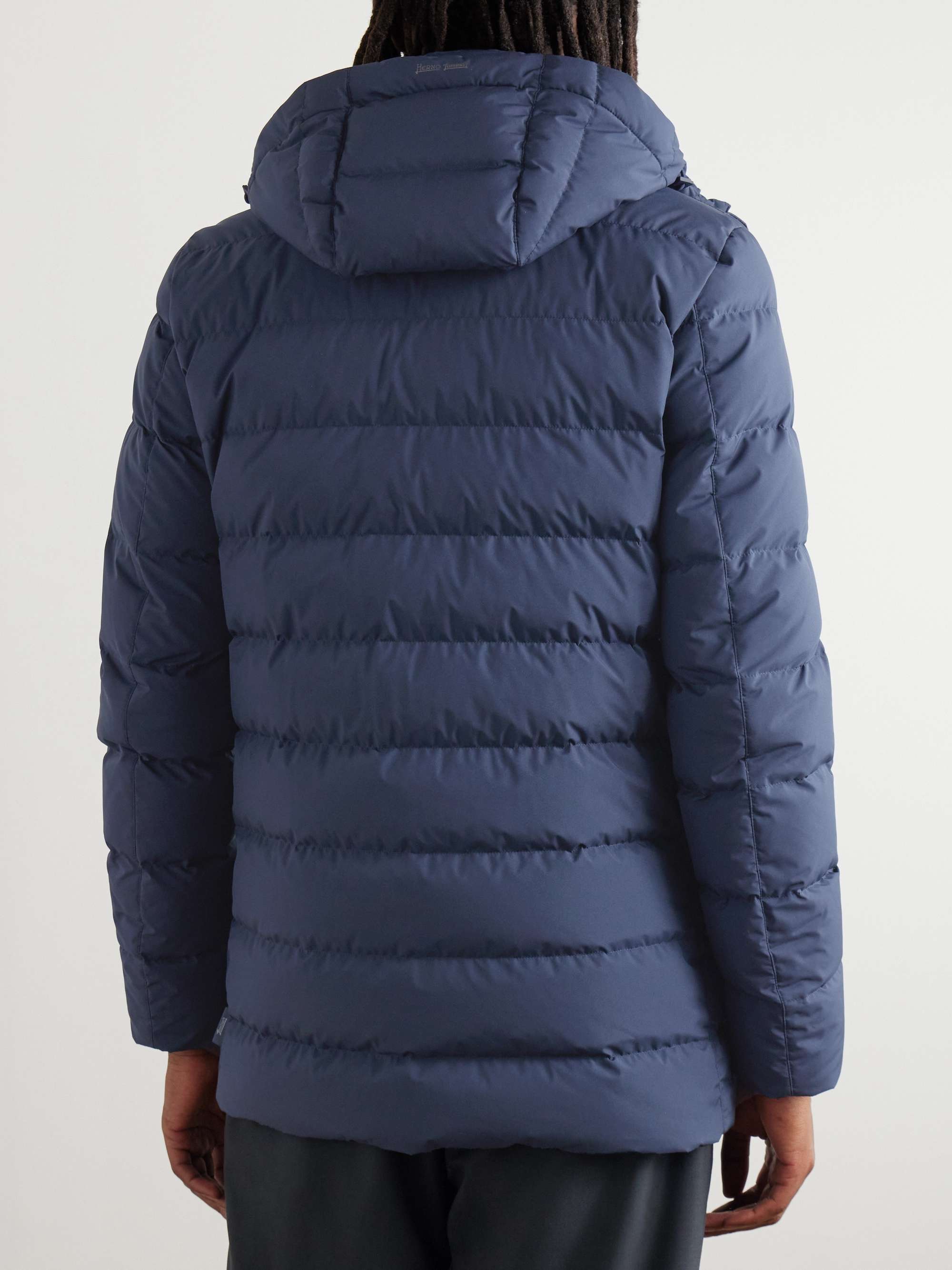 Laminar Quilted GORE‑TEX INFINIUM™ WINDSTOPPER® Hooded Down Jacket view