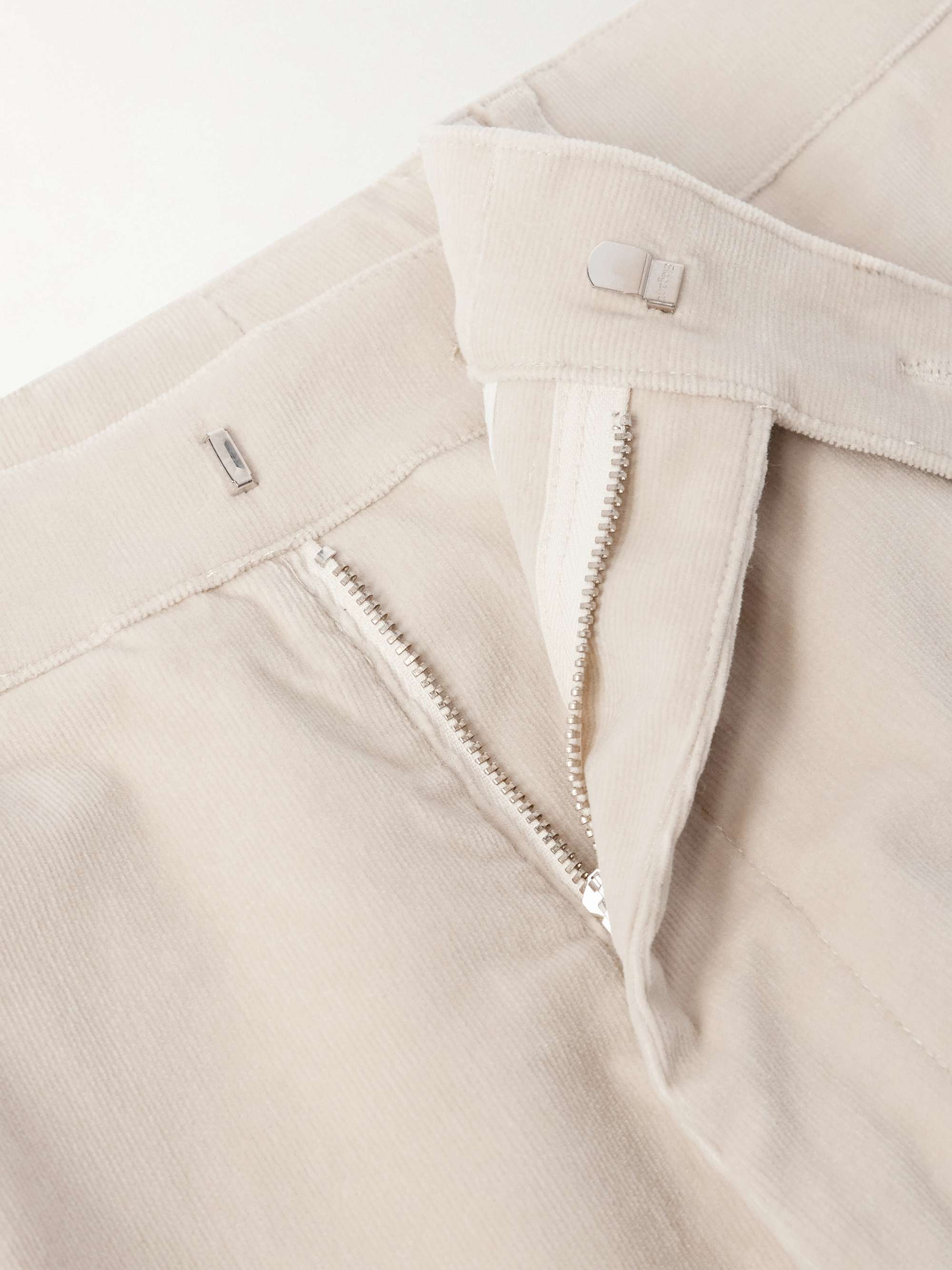Baltimore Tapered Pleated Cotton-Blend Corduroy Trousers view