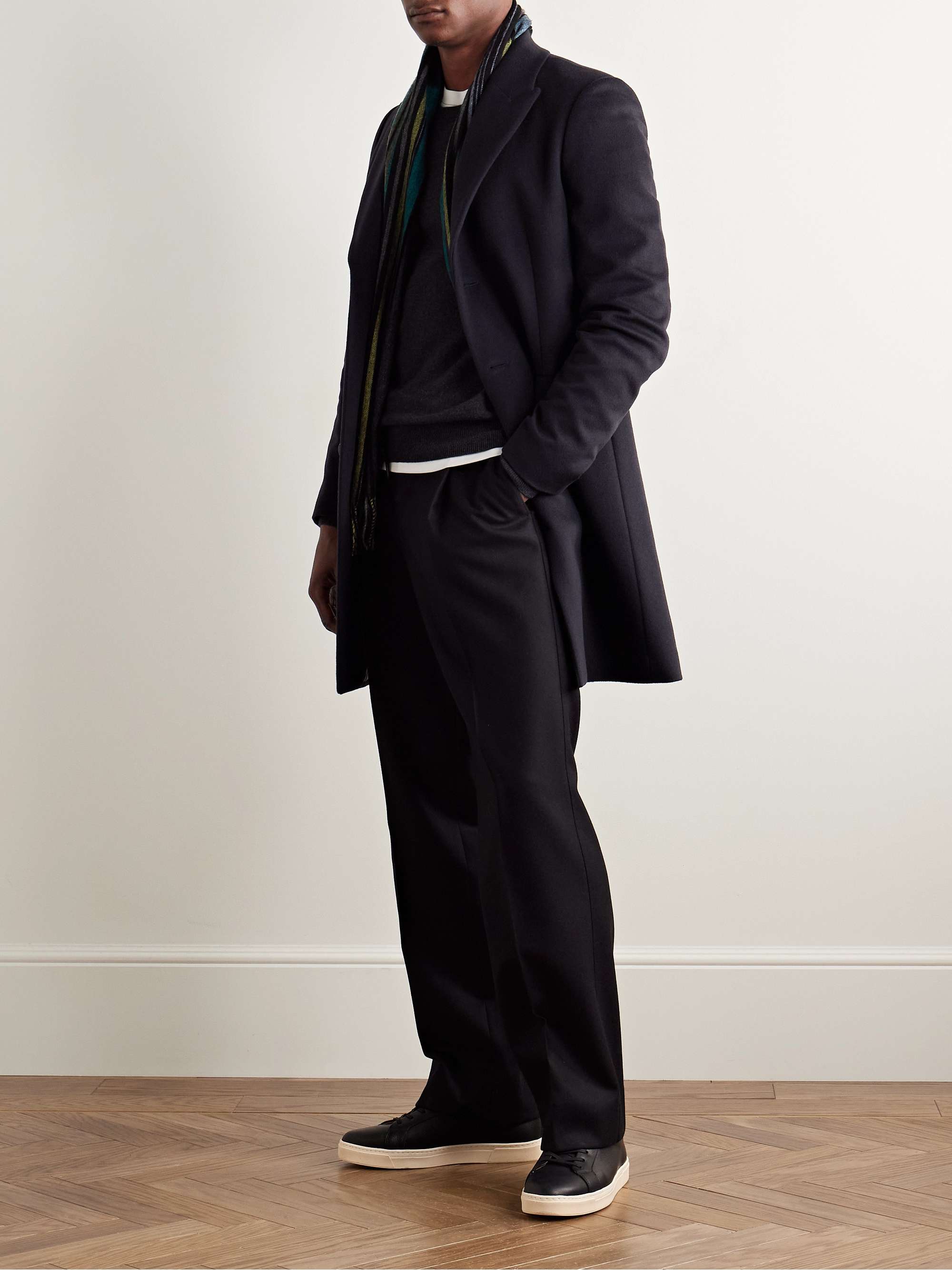 Slim-Fit Wool and Cashmere-Blend Felt Coat view
