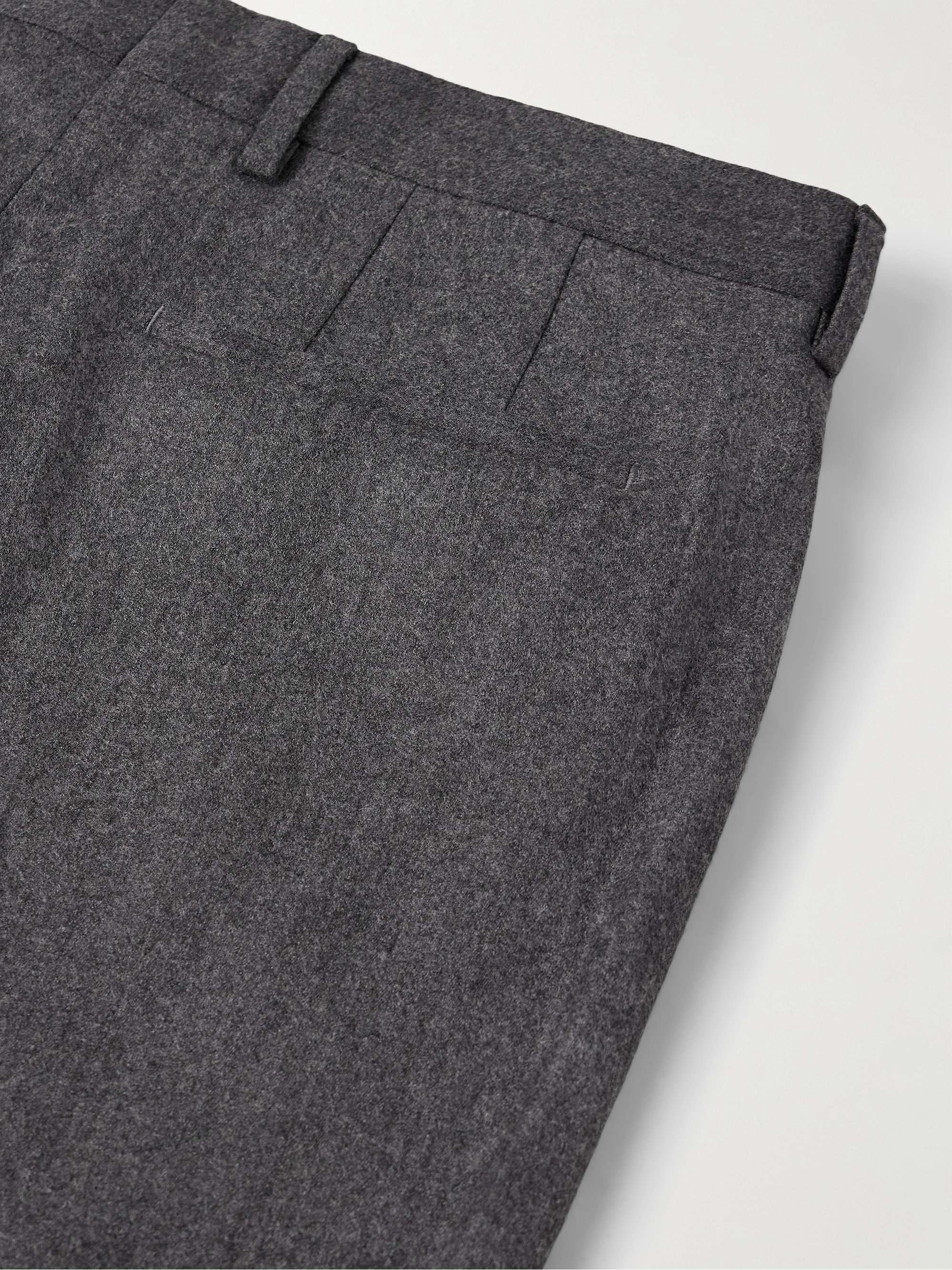 Slim-Fit Wool and Cashmere-Blend Flannel Suit Trousers view