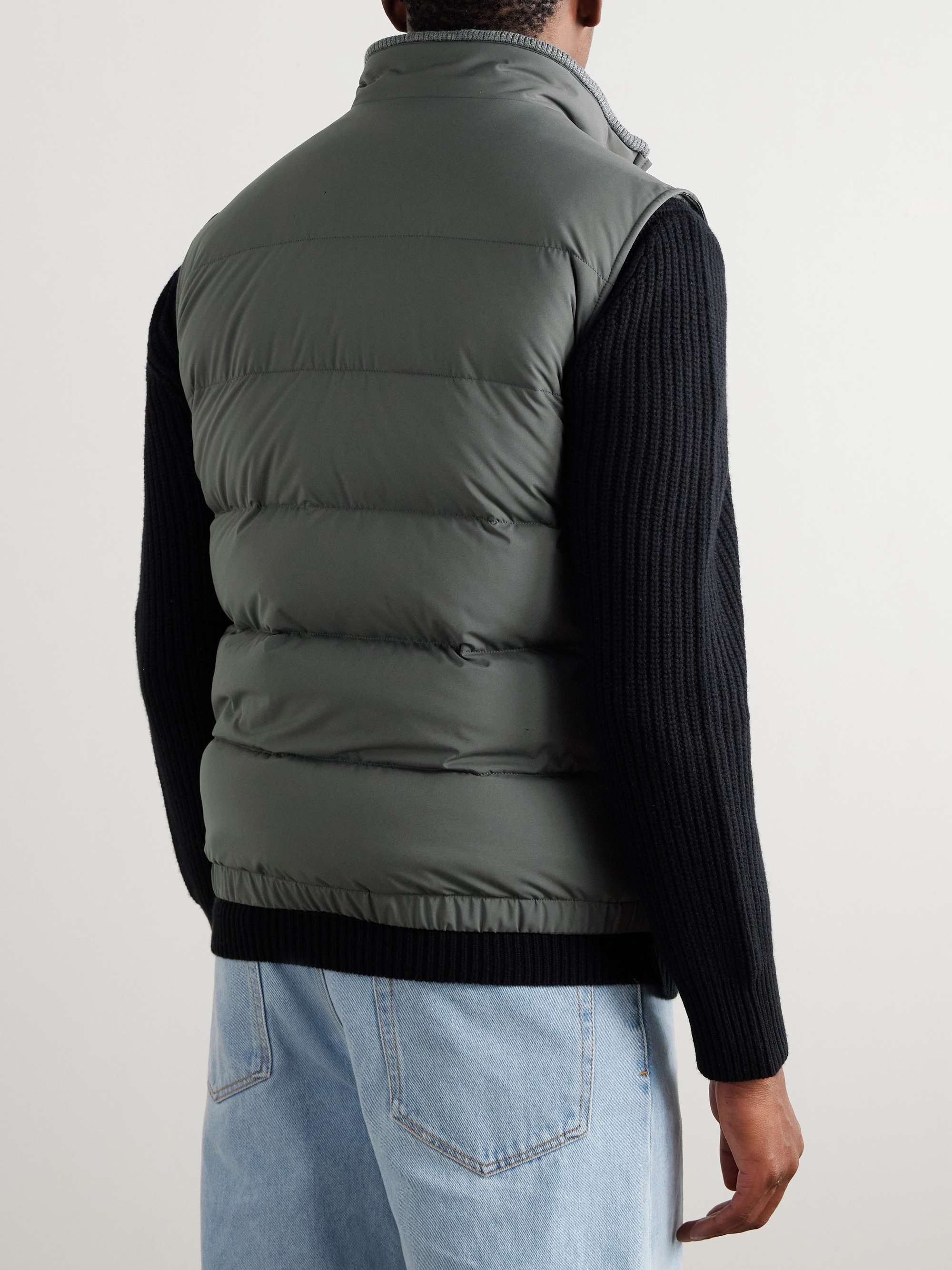 Slim-Fit Quilted Rain System® Shell Down Gilet view
