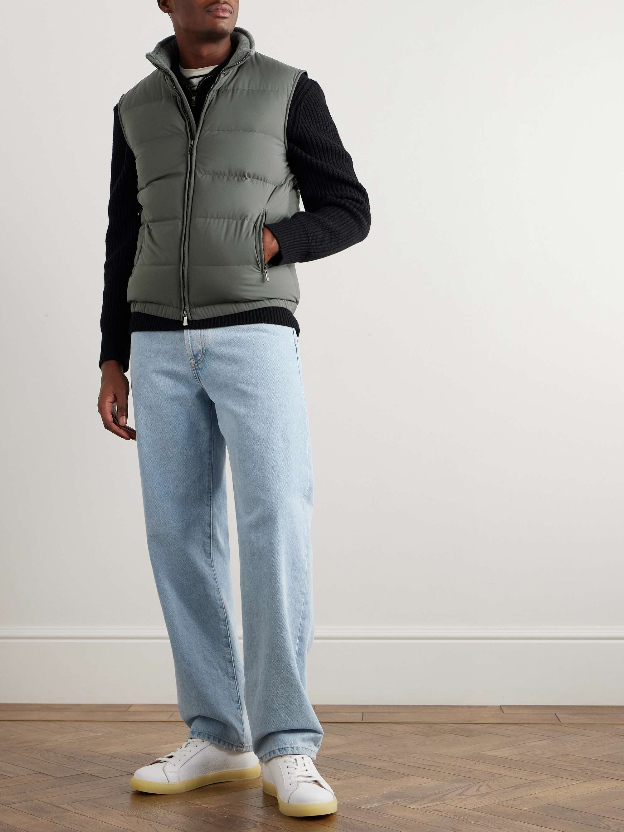 Slim-Fit Quilted Rain System® Shell Down Gilet view