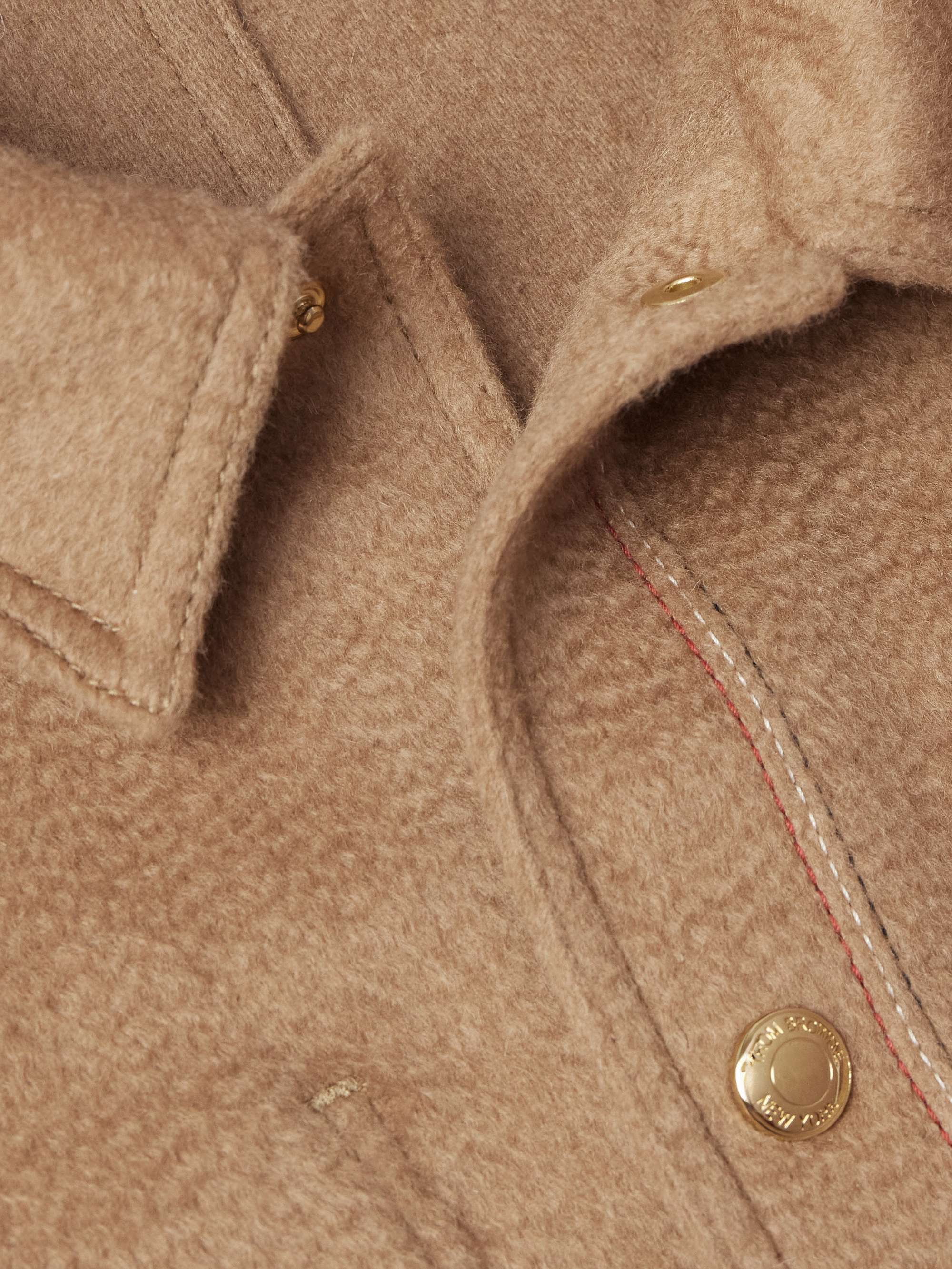 Brushed Camel Hair Overshirt view