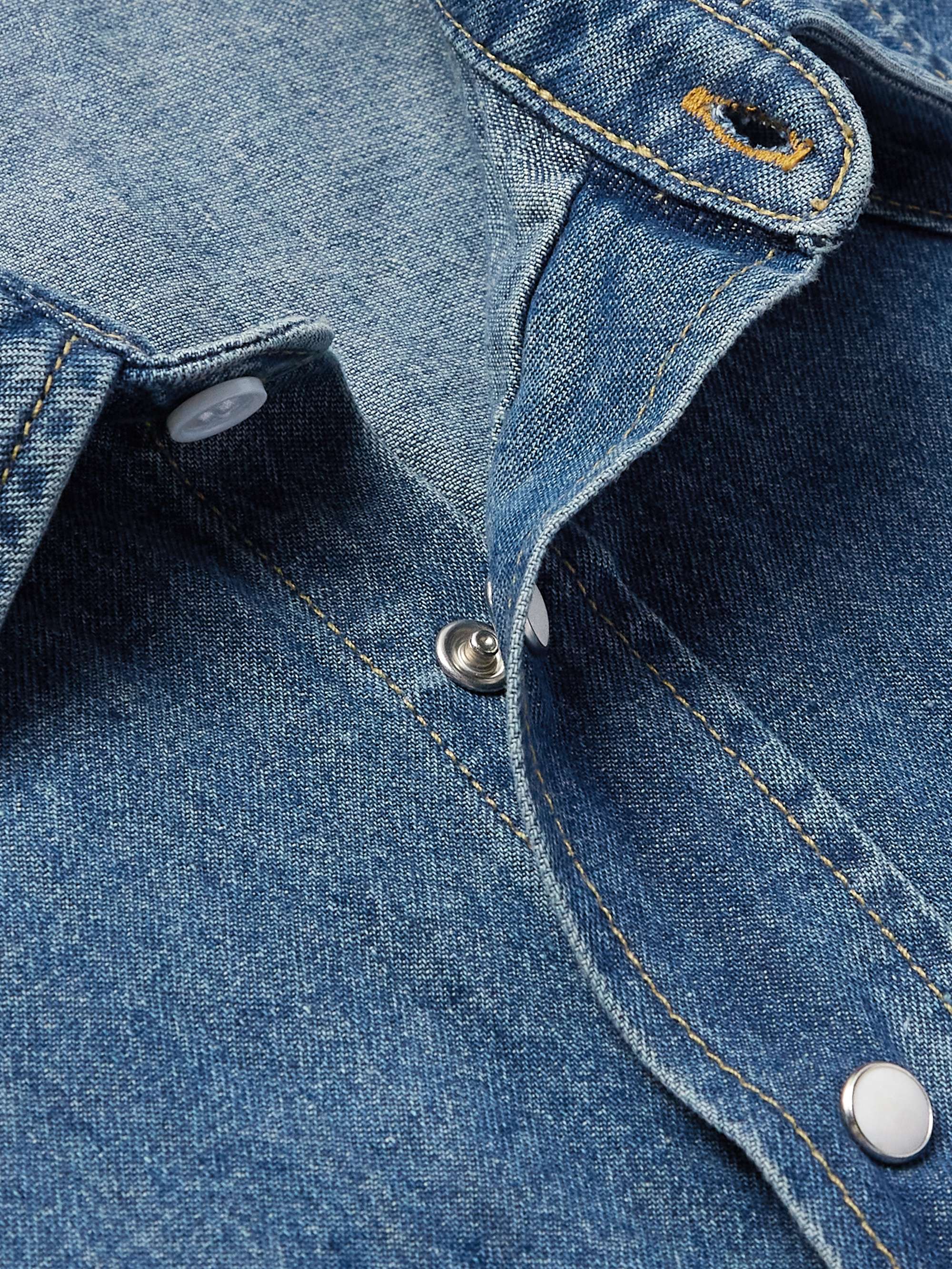 Logo-Print Denim Shirt view