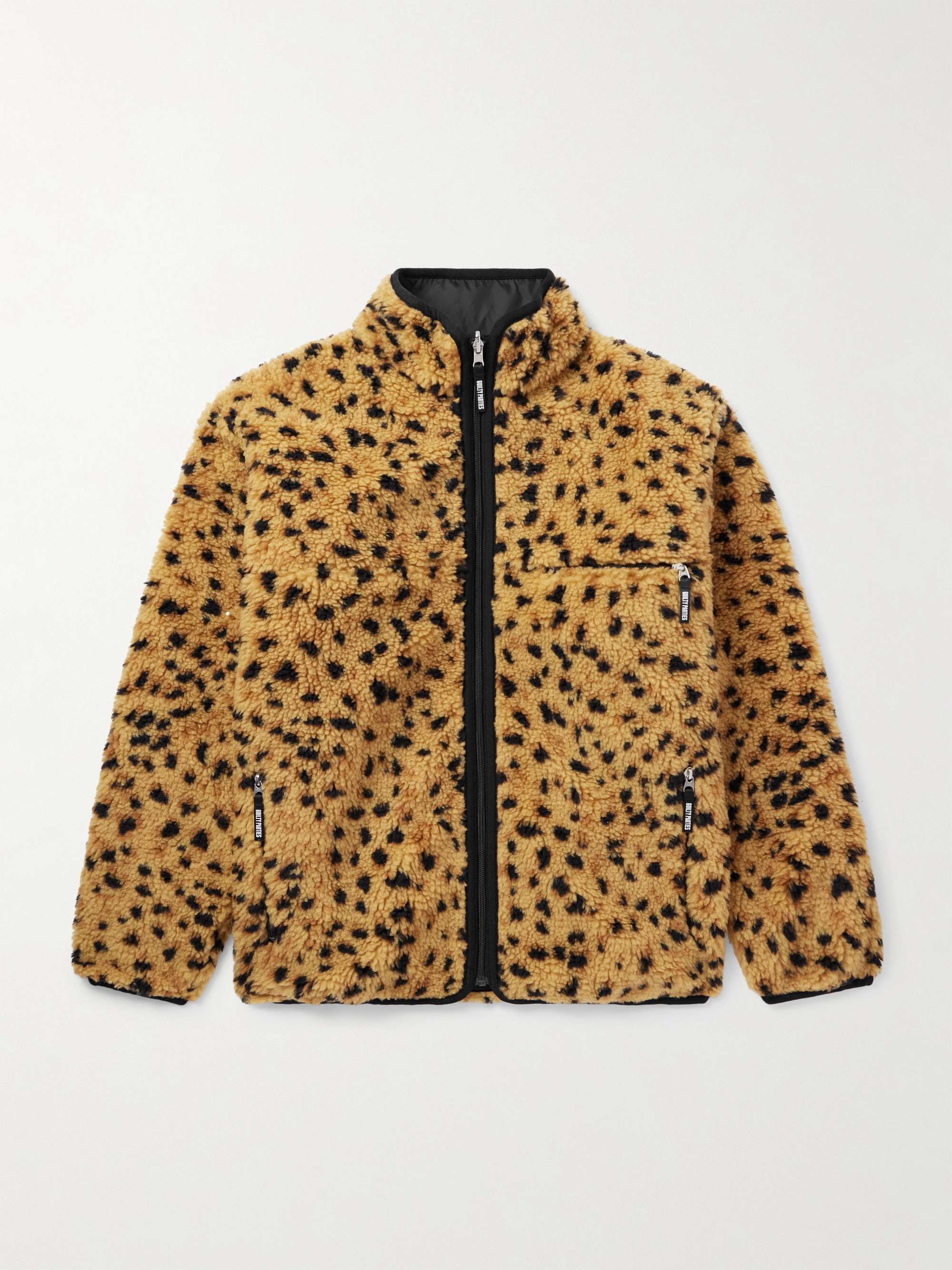 Reversible Leopard-Print Fleece and Ripstop Jacket view
