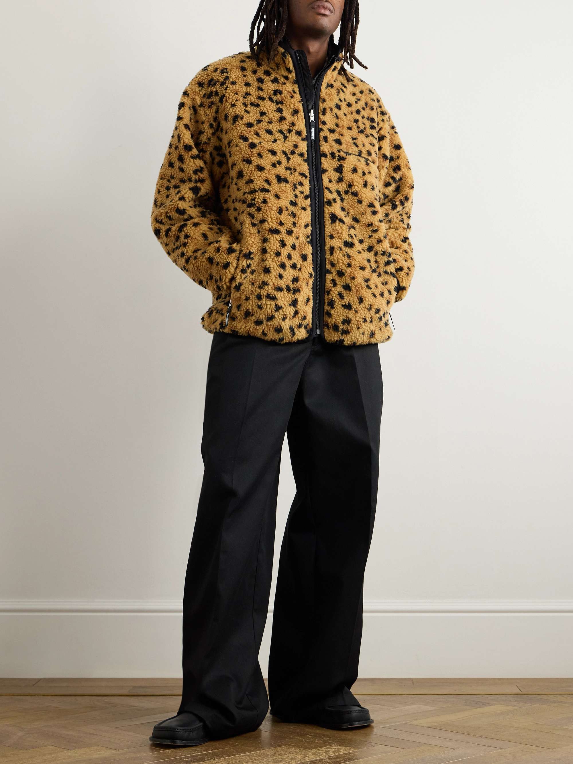 Reversible Leopard-Print Fleece and Ripstop Jacket view