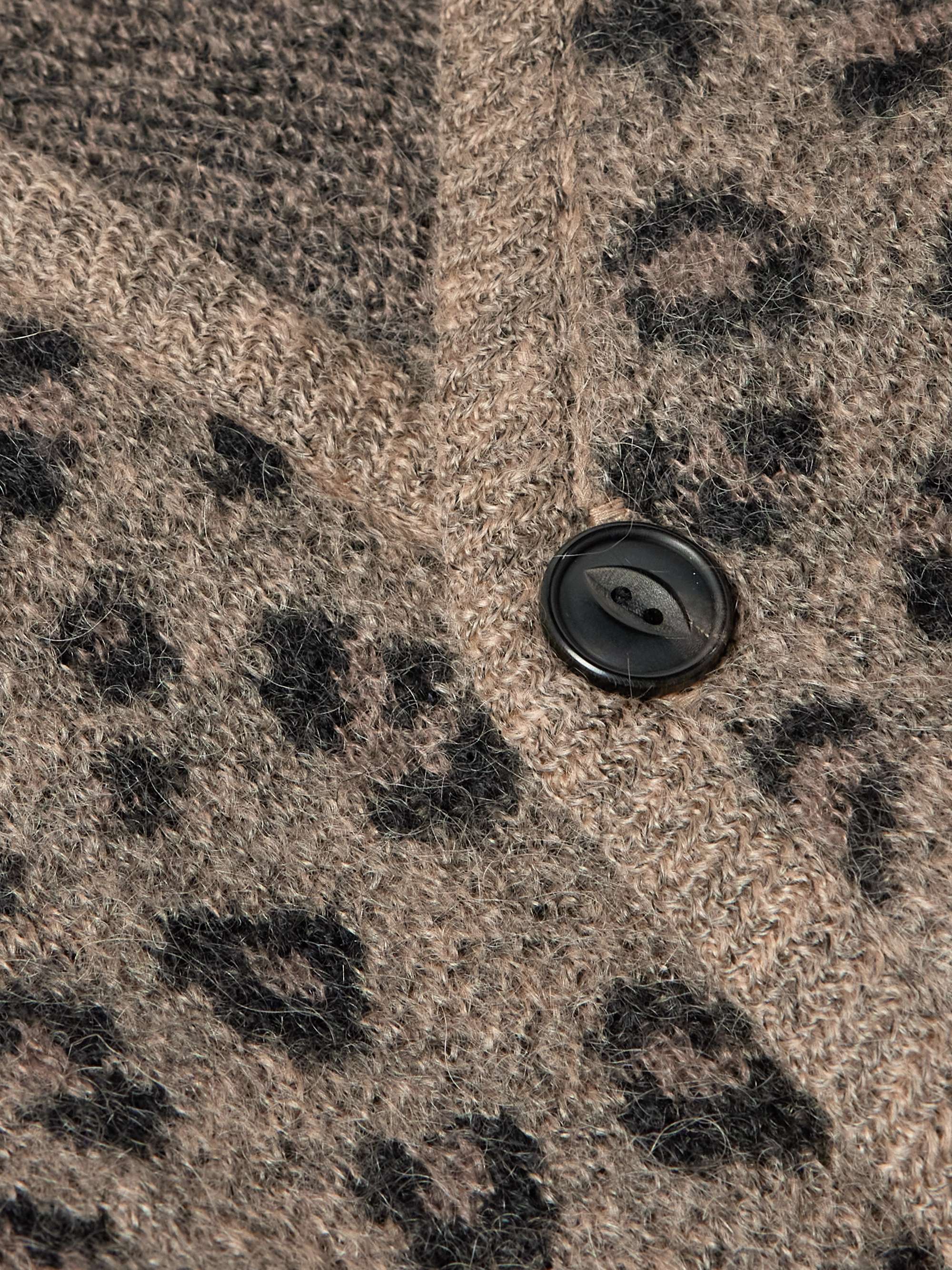 Leopard Jacquard-Knit Cardigan view