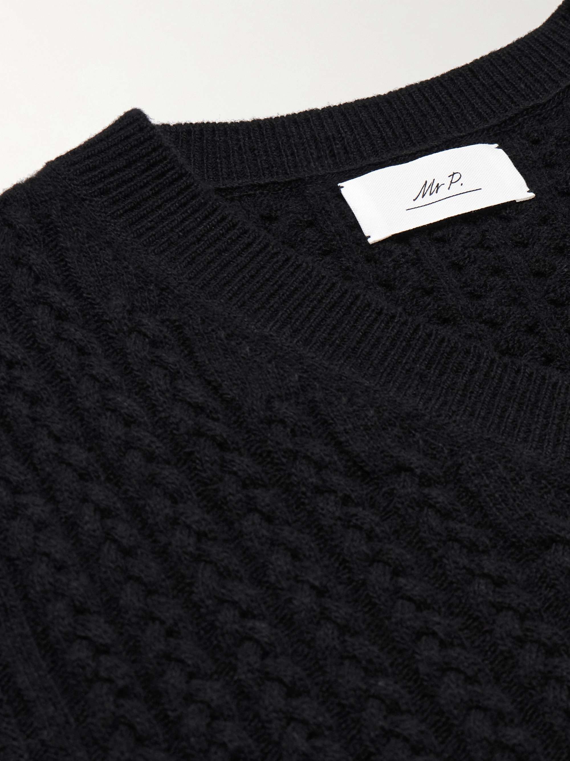 Cable-Knit Wool Sweater Vest view