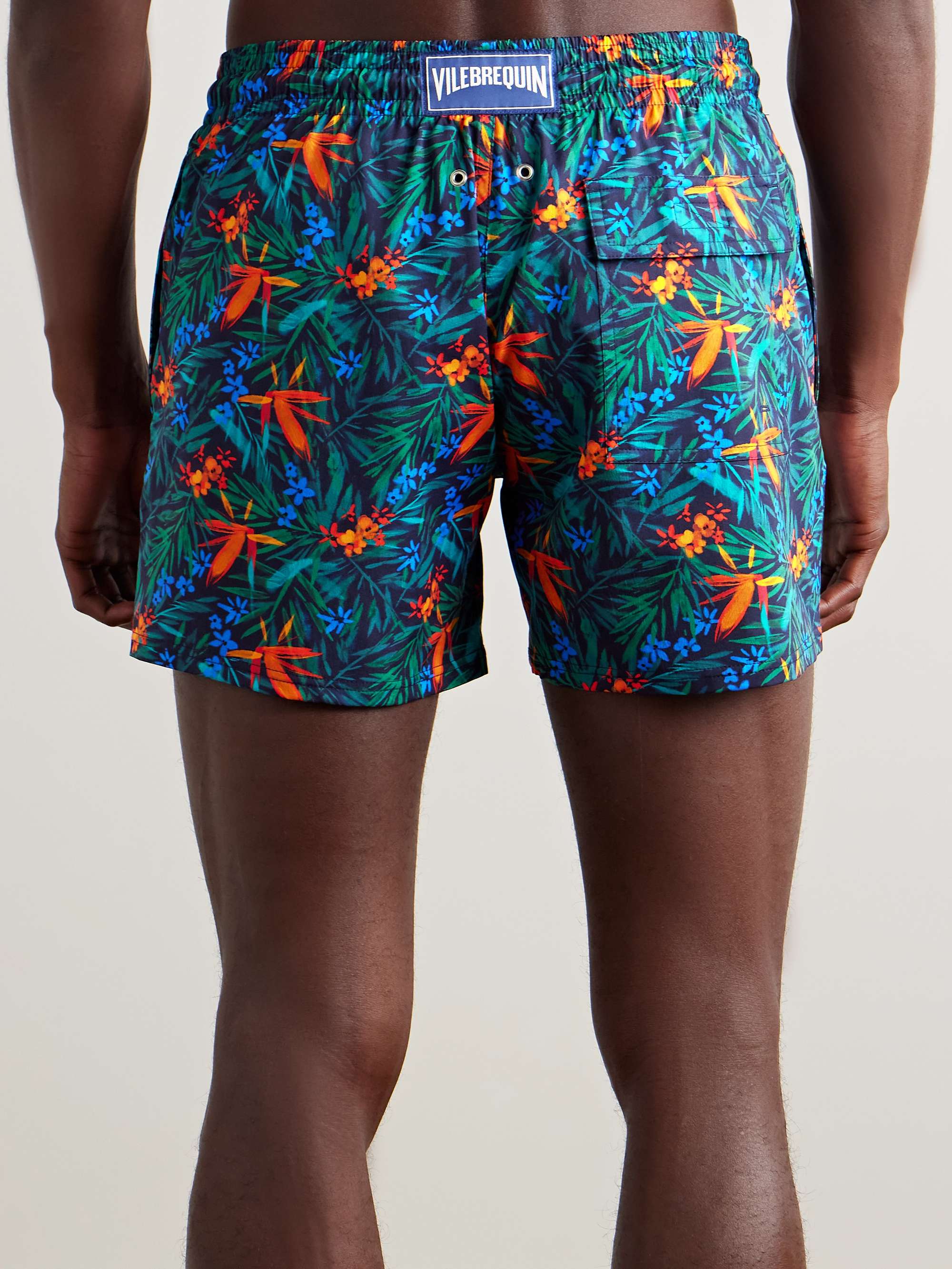 Moorise Straight-Leg Mid-Length Printed Swim Shorts view