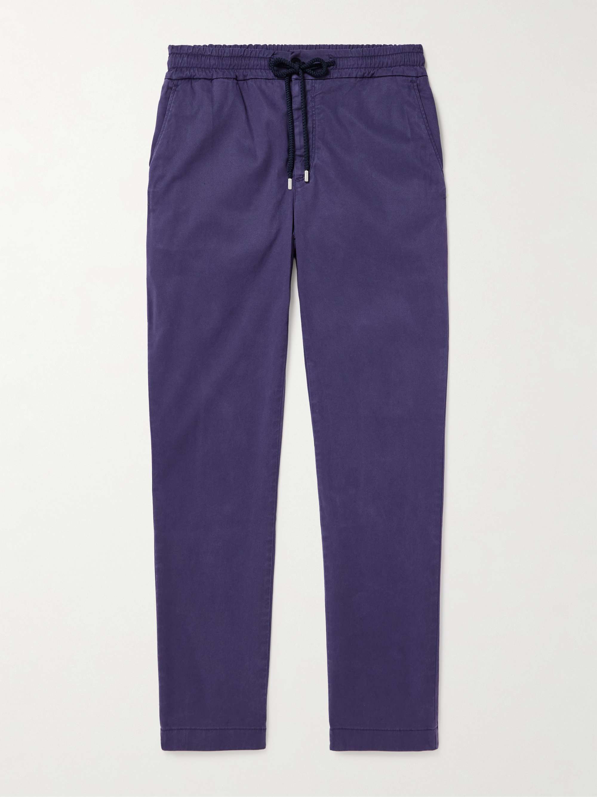 Clemence Slim-Fit Straight-Leg TENCEL™ Lyocell-Blend Drawstring Trousers view