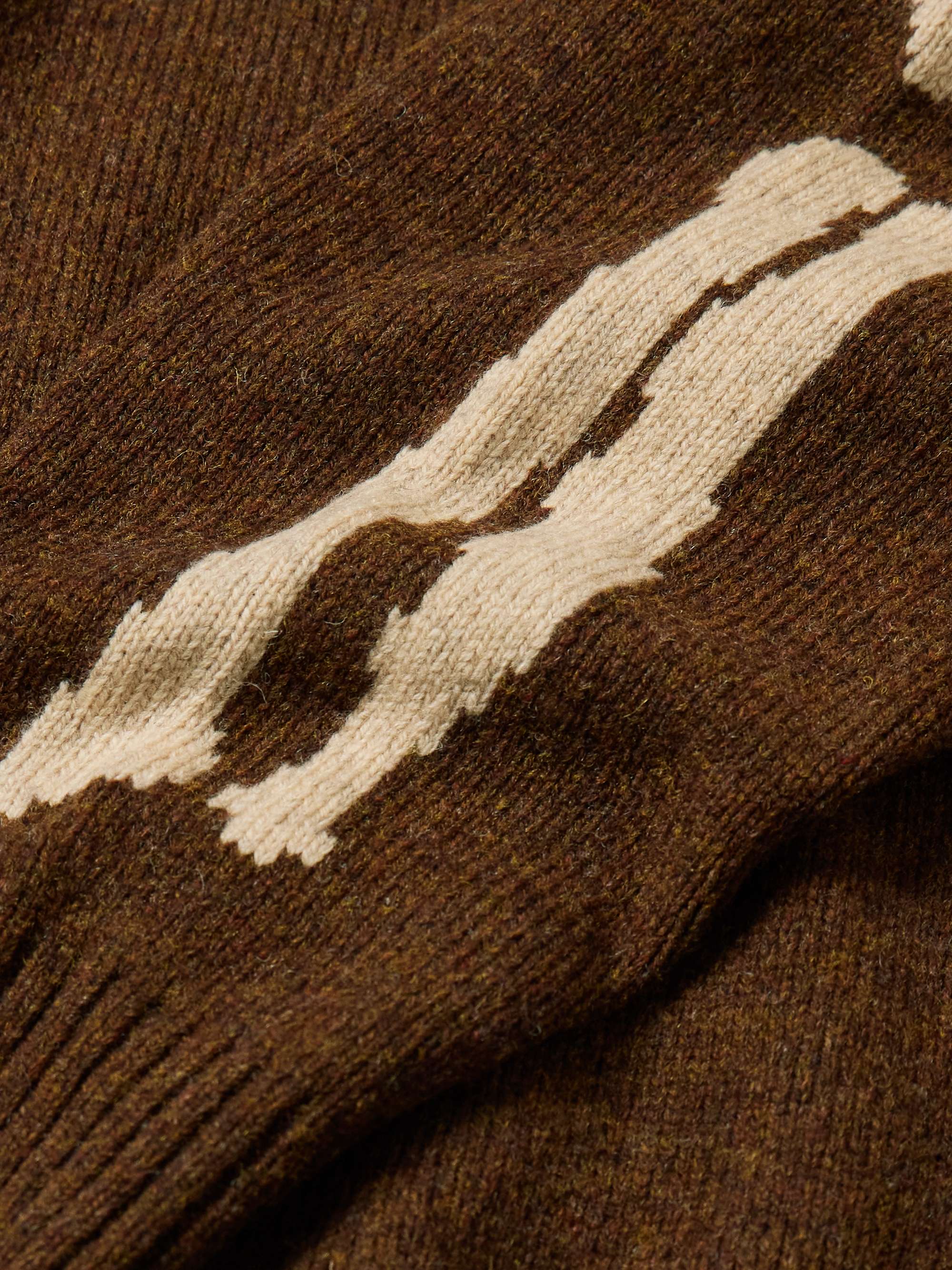 Oversized Intarsia Wool Sweater view