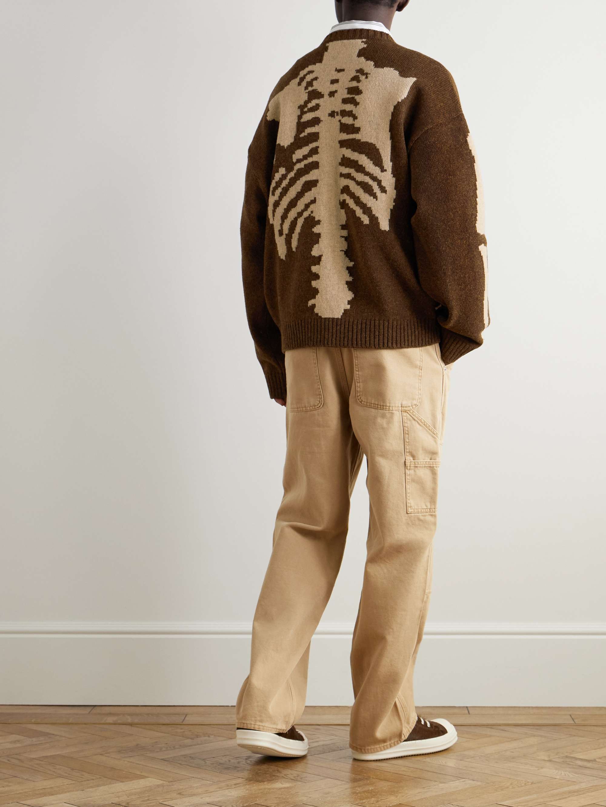 Oversized Intarsia Wool Sweater view