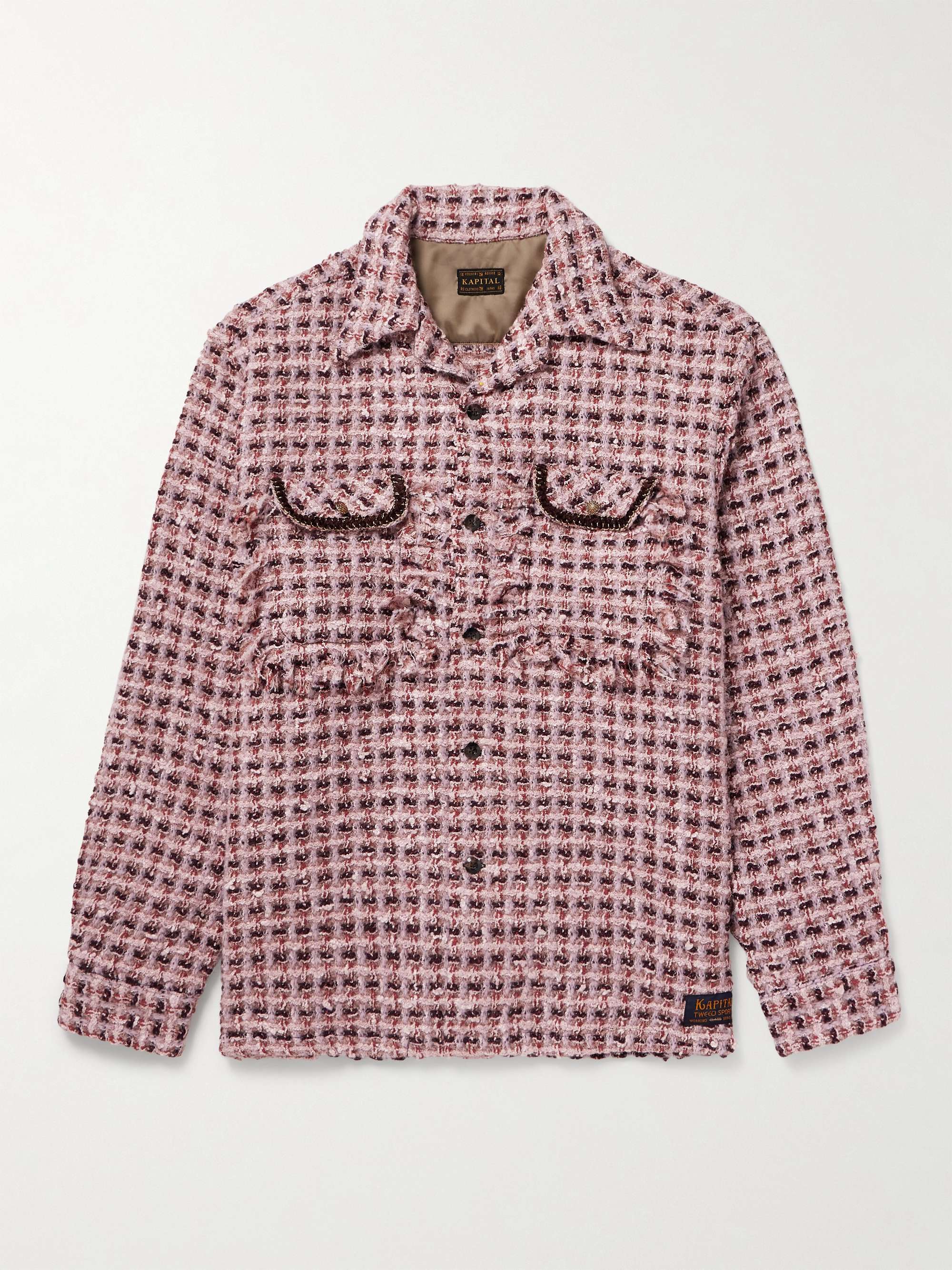 Wool-Blend Tweed Overshirt view