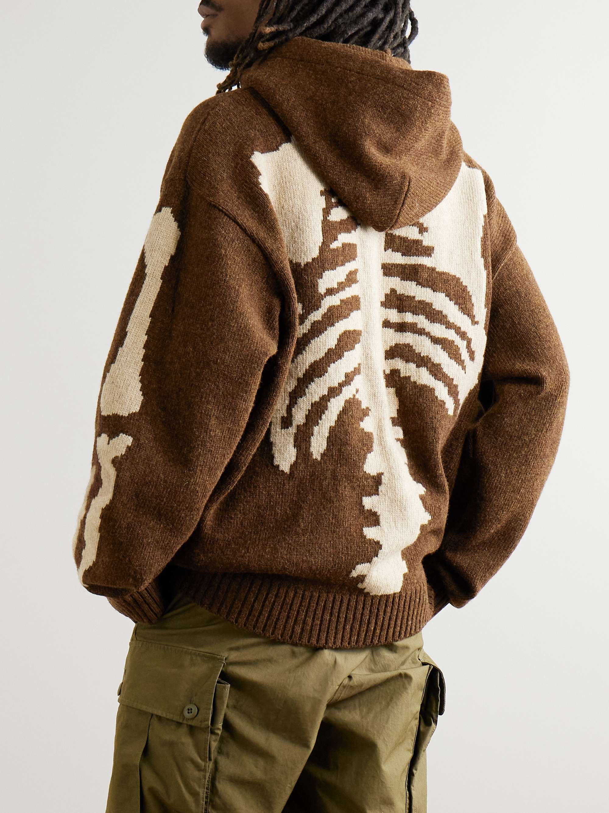 5G Intarsia Wool Hoodie view