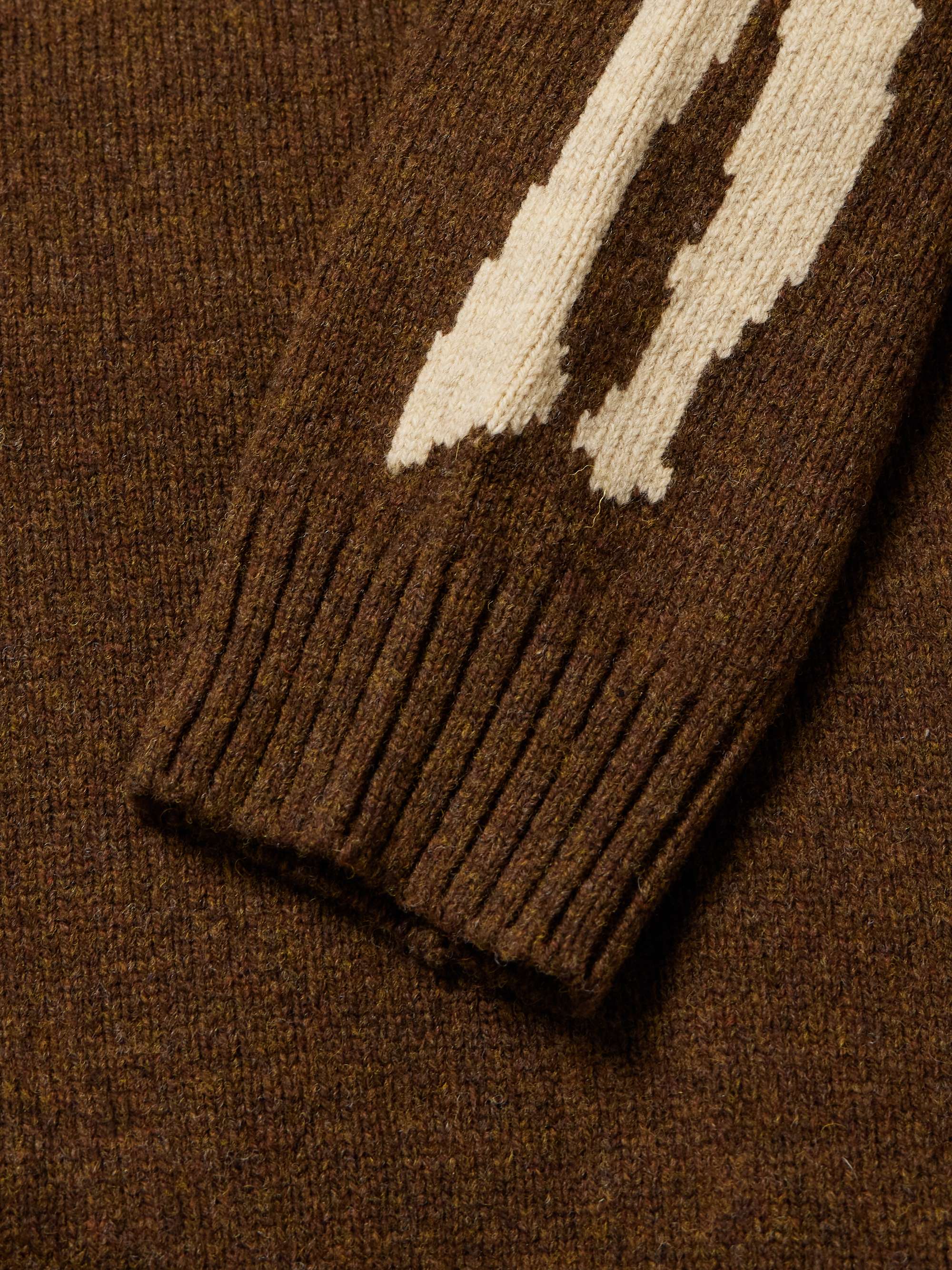 5G Intarsia Wool Hoodie view