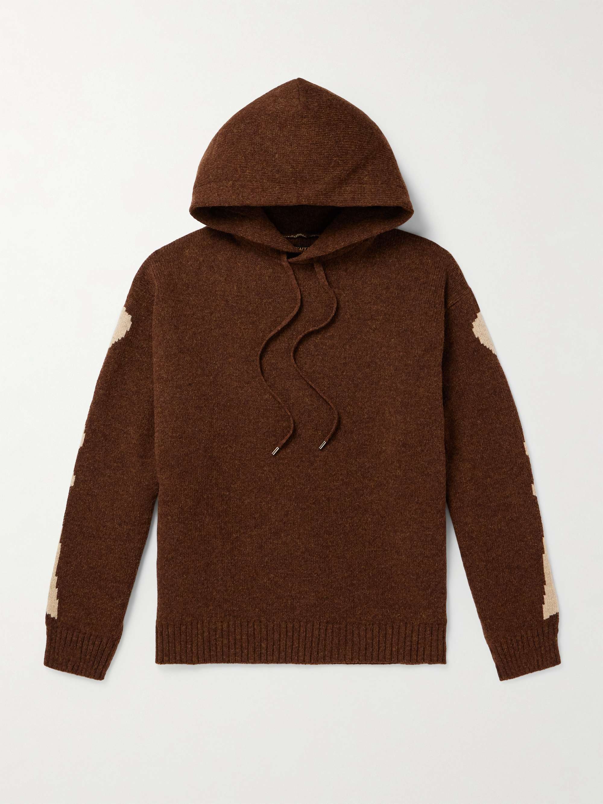 5G Intarsia Wool Hoodie view