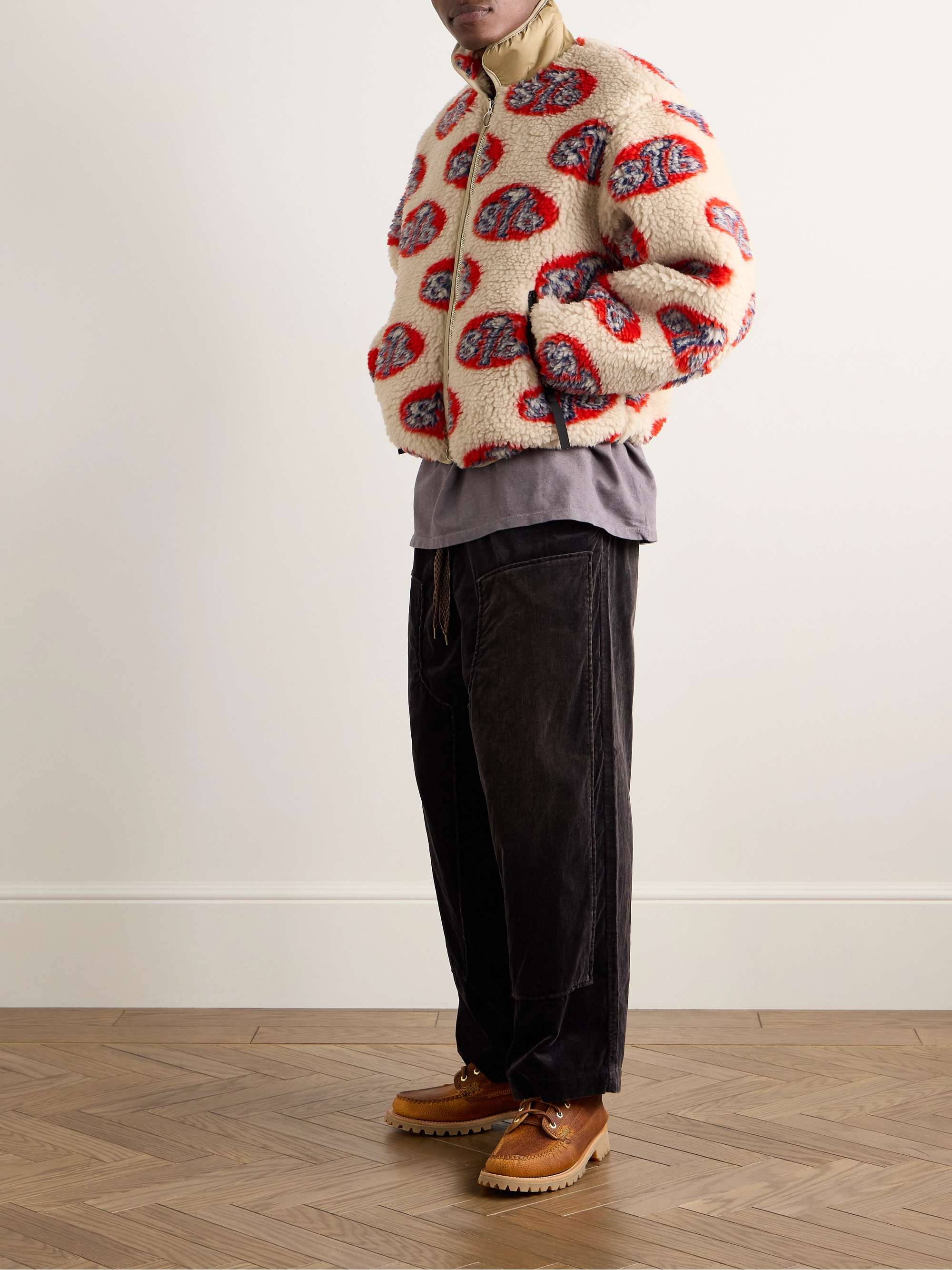 Drizzler Cropped Printed Fleece Jacket view