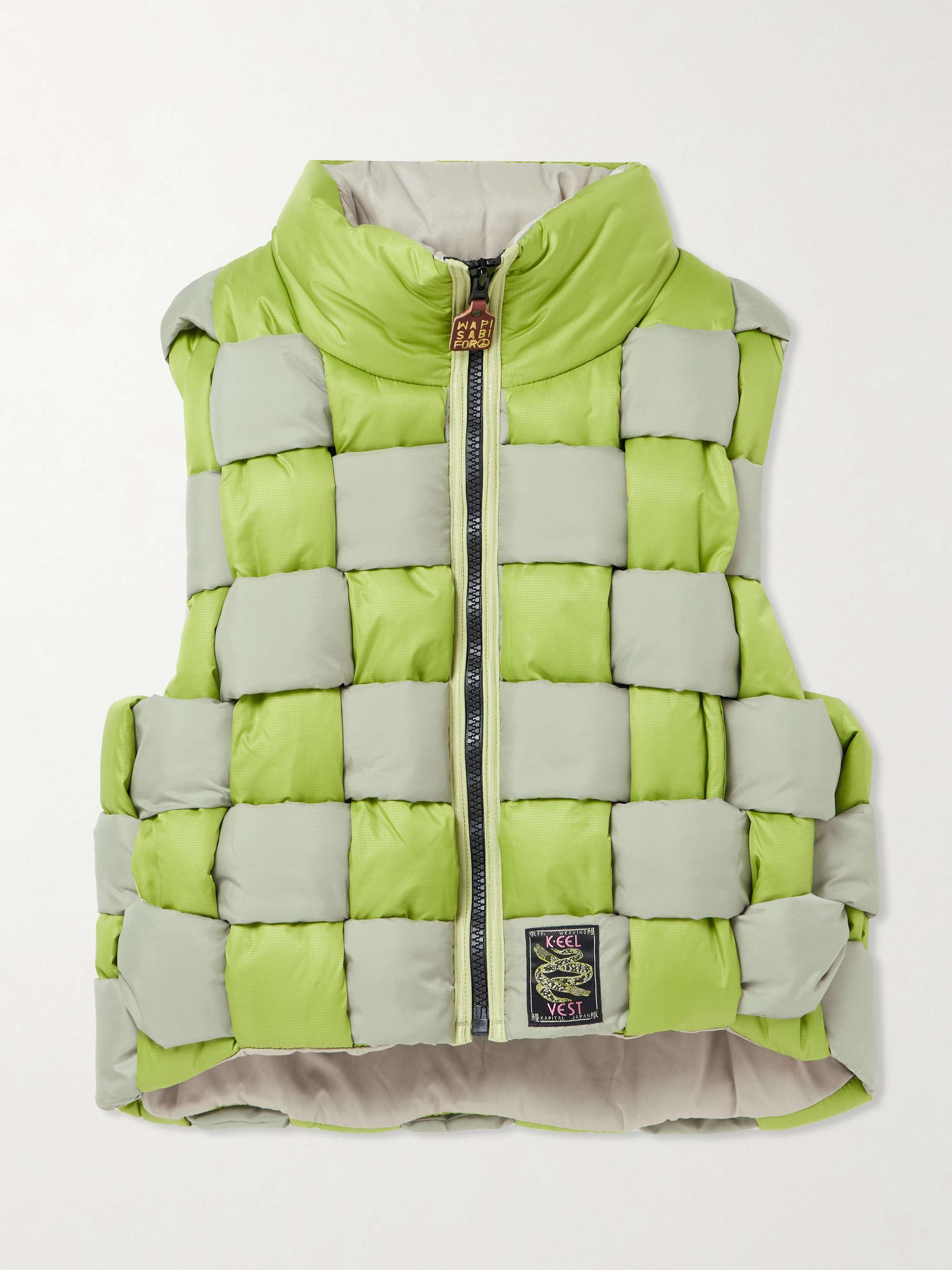 Cropped Reversible Quilted Padded Shell Gilet view