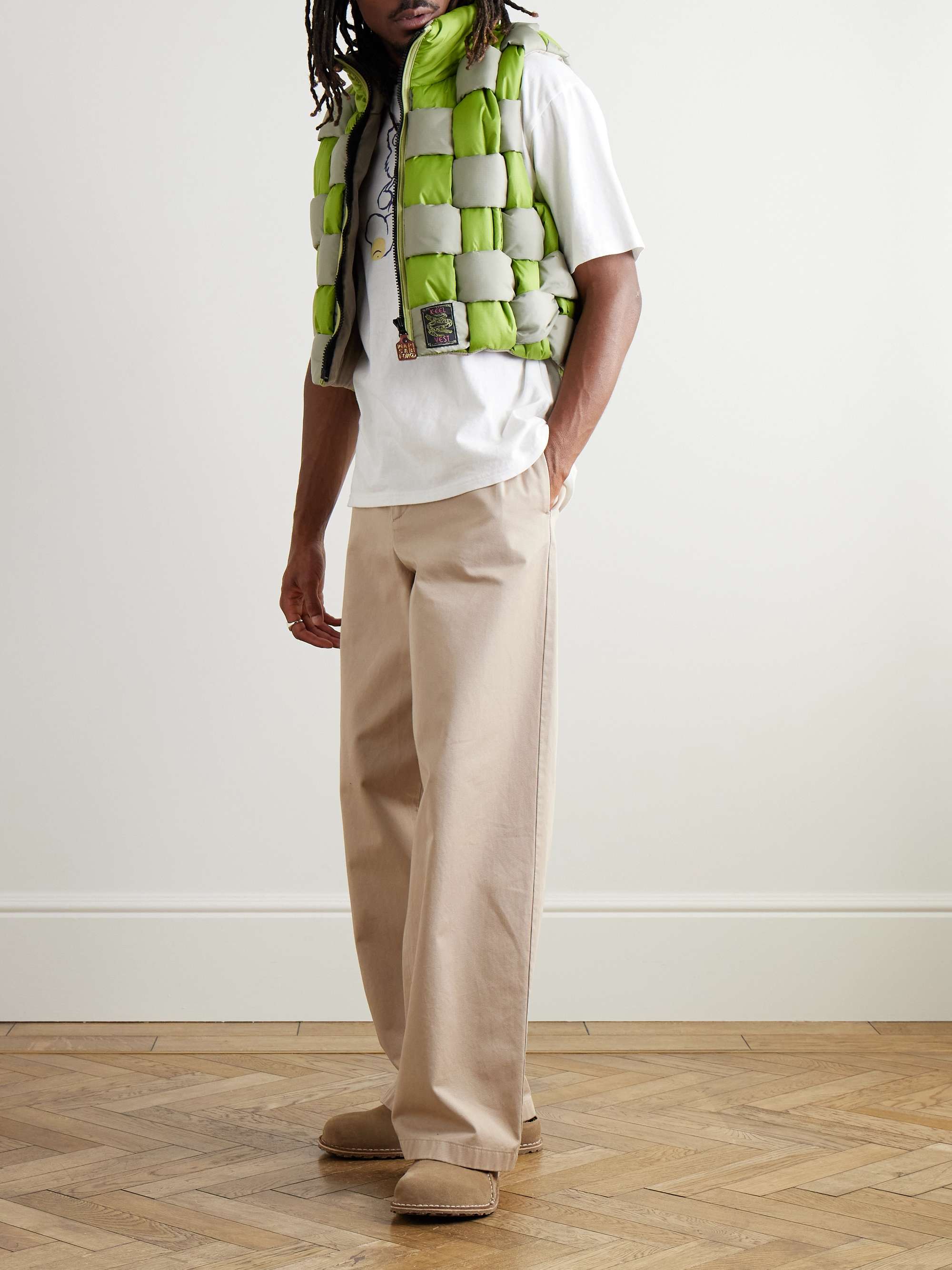 Cropped Reversible Quilted Padded Shell Gilet view
