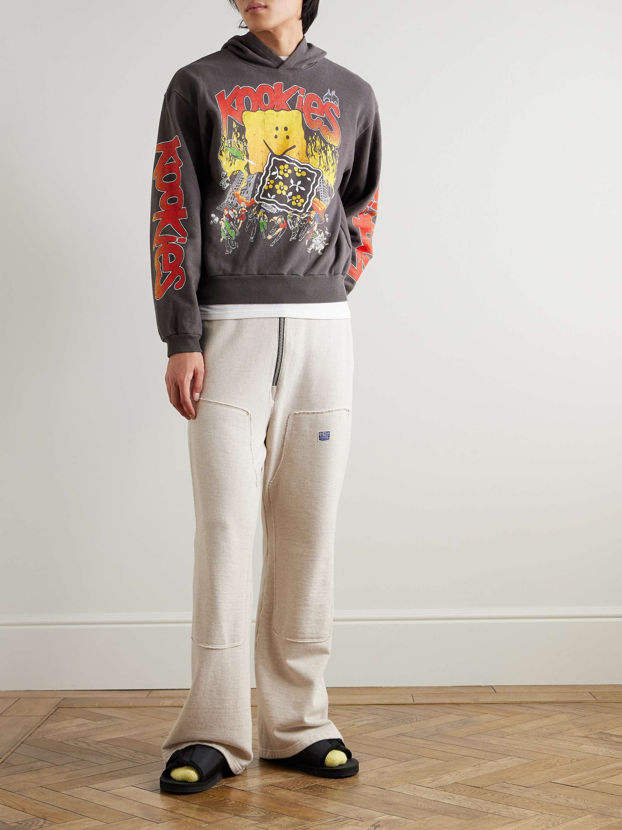 Buster Peckish Rainbowy Printed Cotton-Jersey Hoodie view