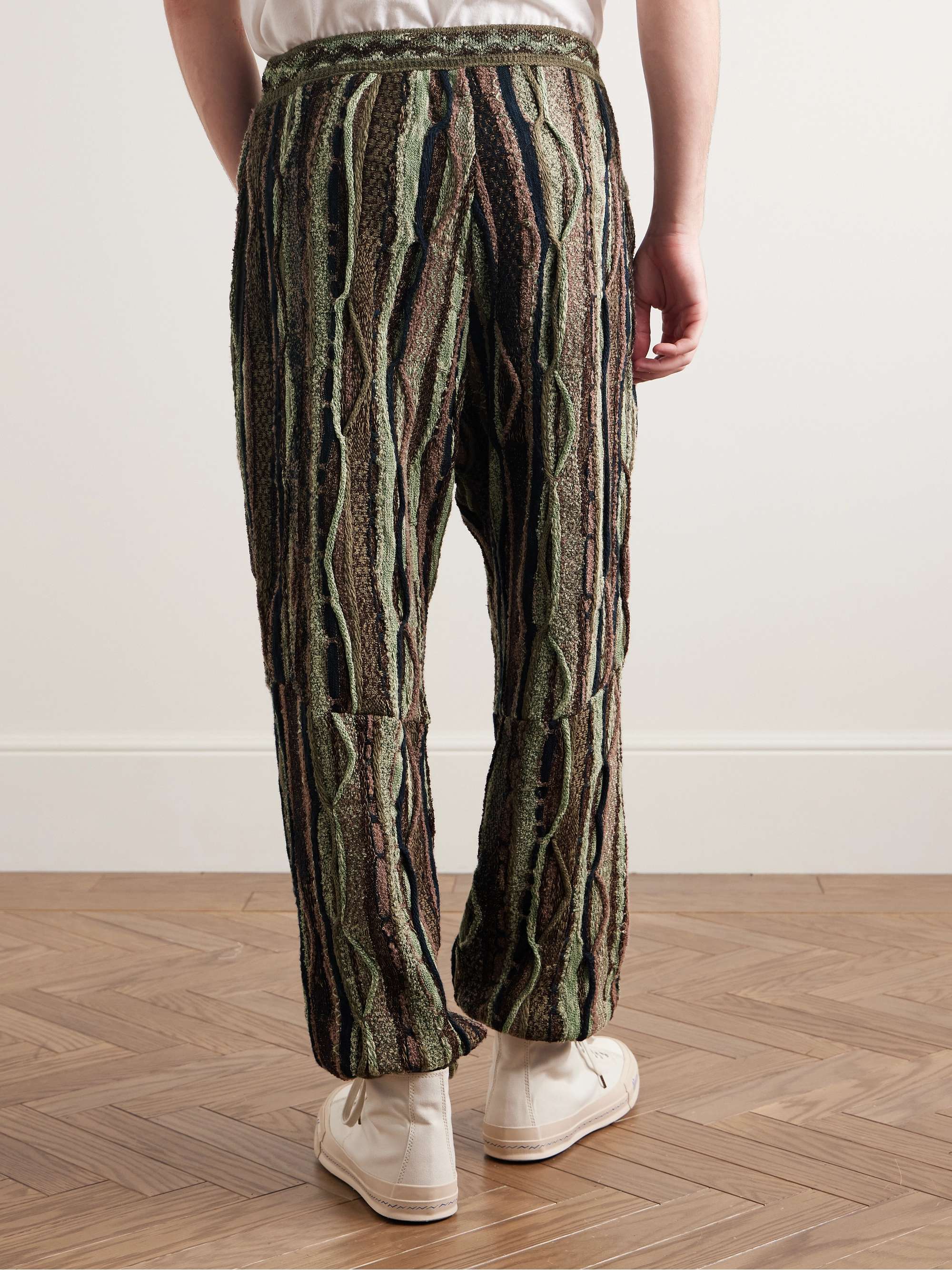 Gaudy Tapered Intarsia Bouclé Sweatpants view