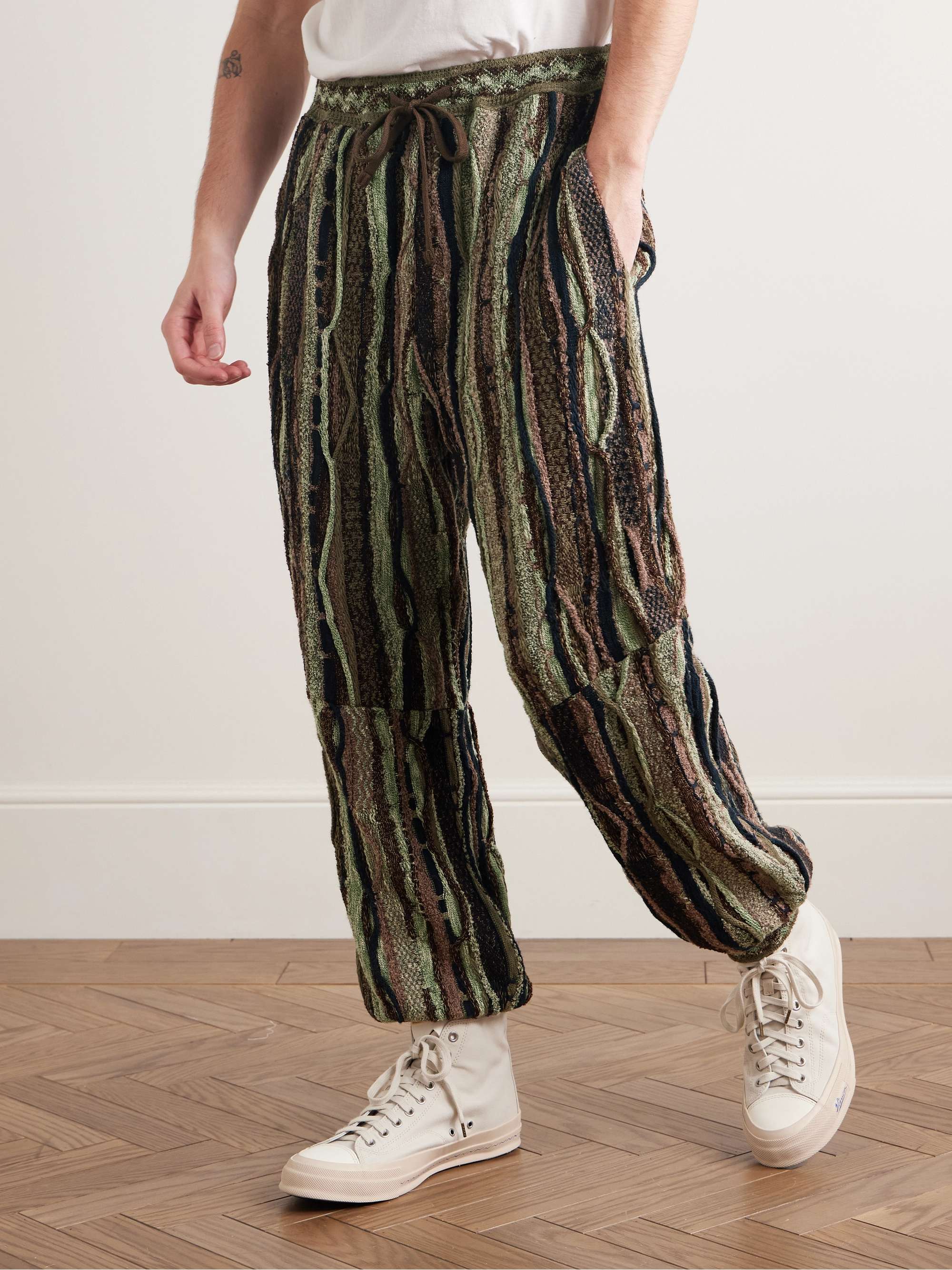 Gaudy Tapered Intarsia Bouclé Sweatpants view