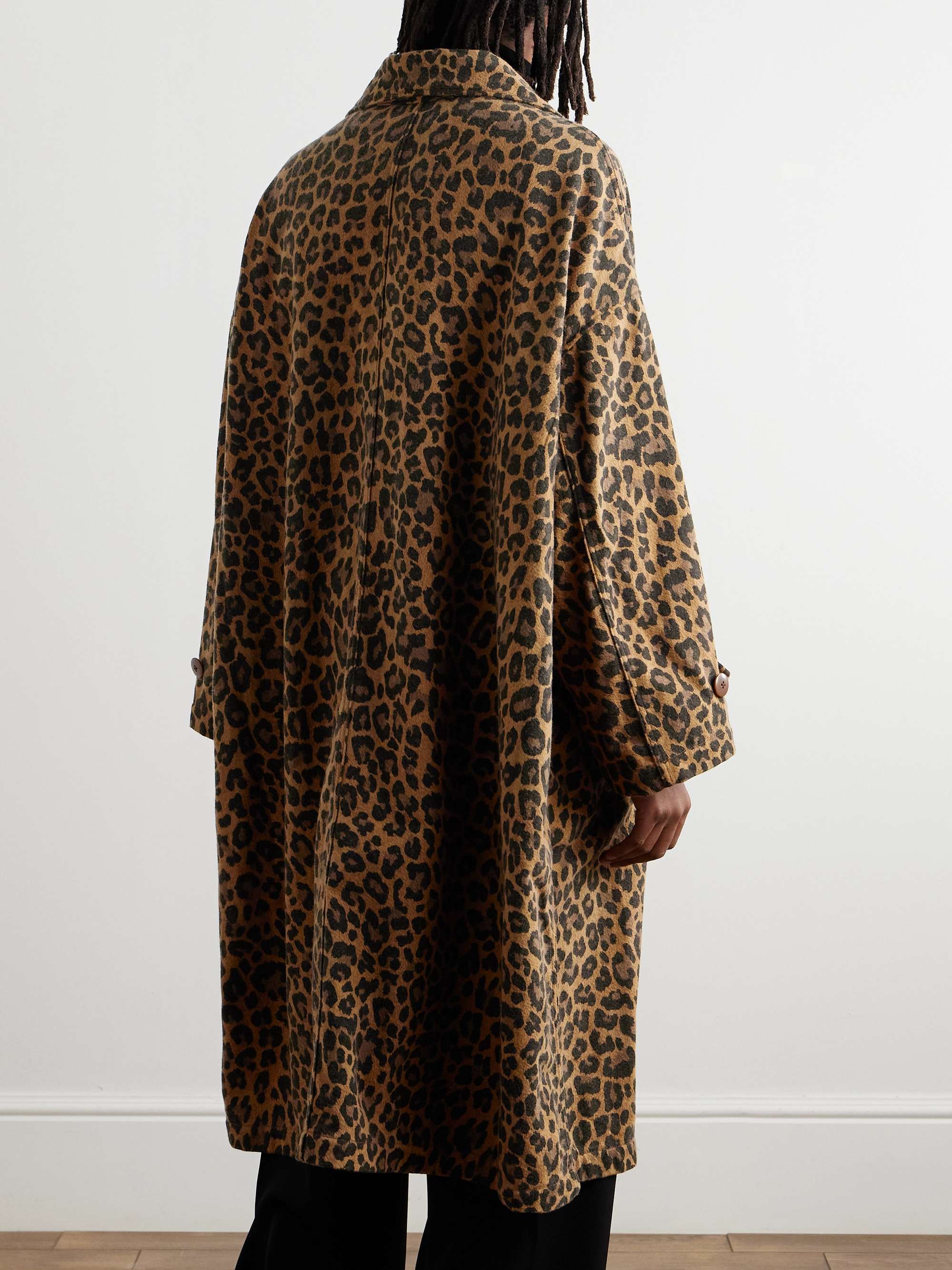 Cavalier Leopard-Print Cotton-Blend Twill Coat view