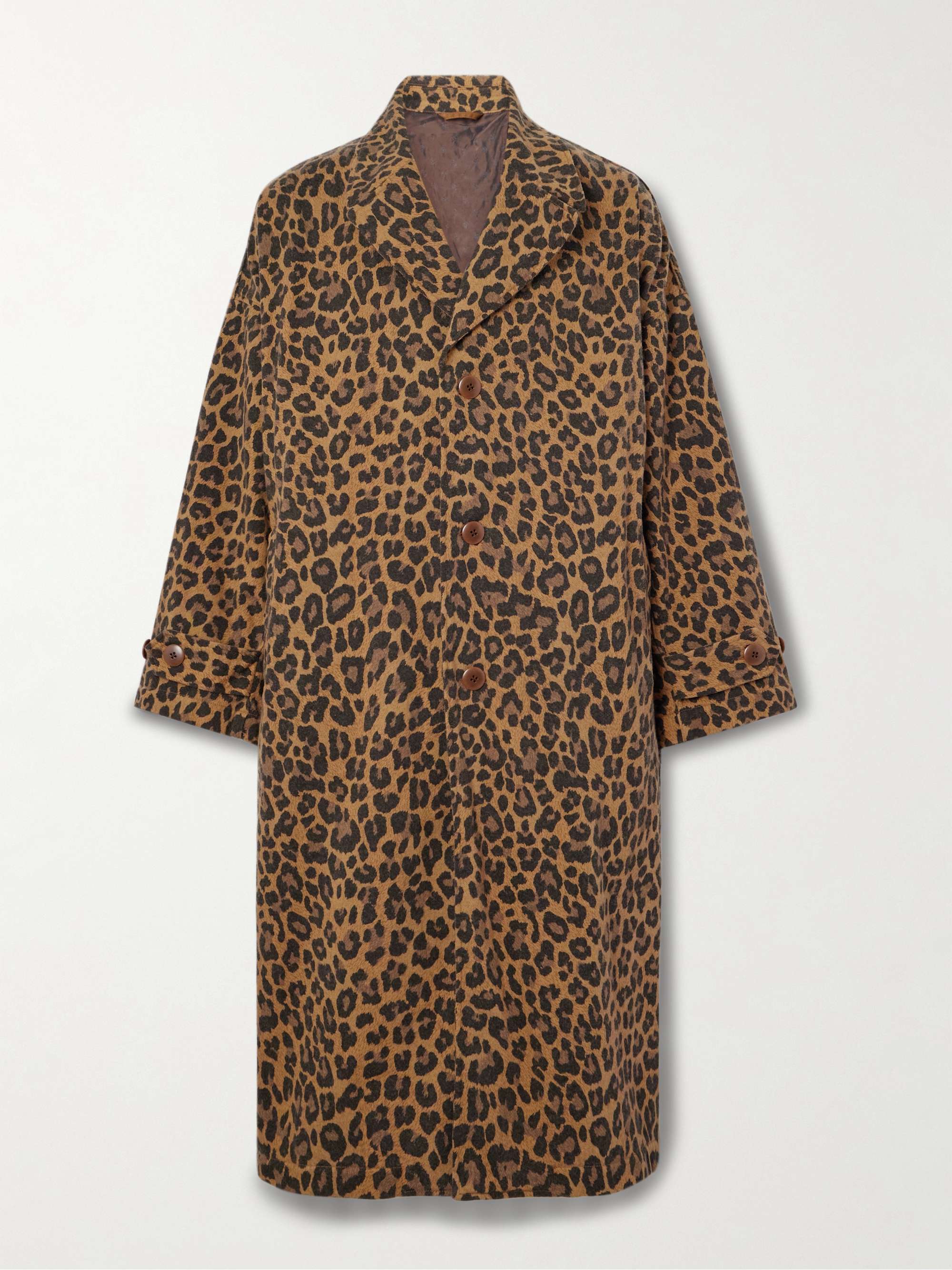 Cavalier Leopard-Print Cotton-Blend Twill Coat view