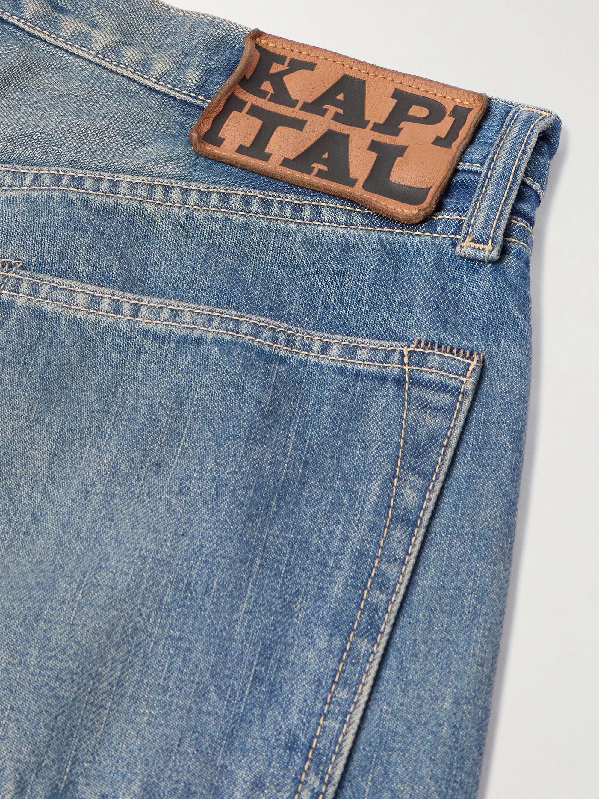 Monkey CISCO Speakeasy Slim-Fit Distressed Denim Jeans view