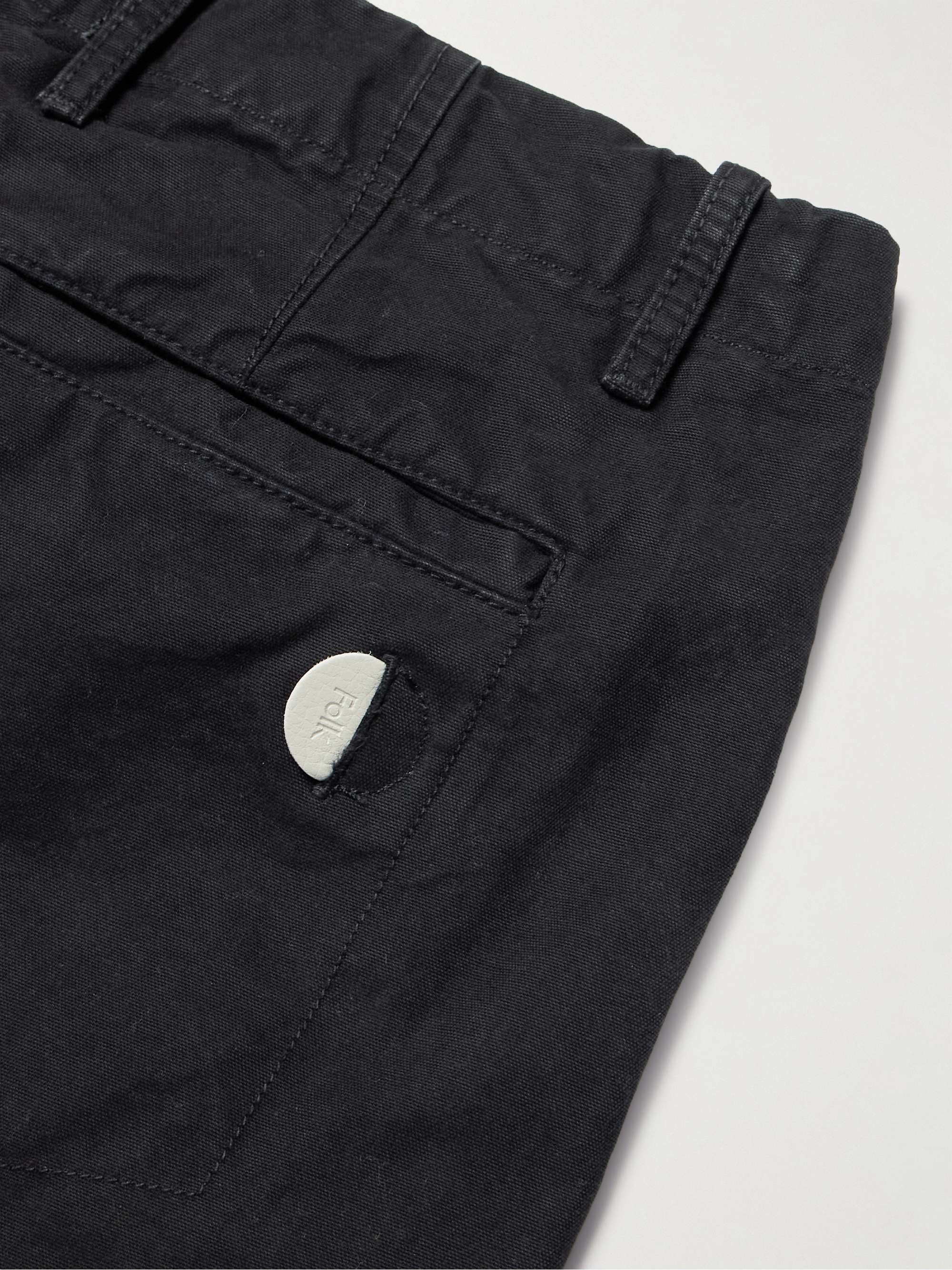 Assembly Tapered Pleated Cotton-Canvas Trousers view
