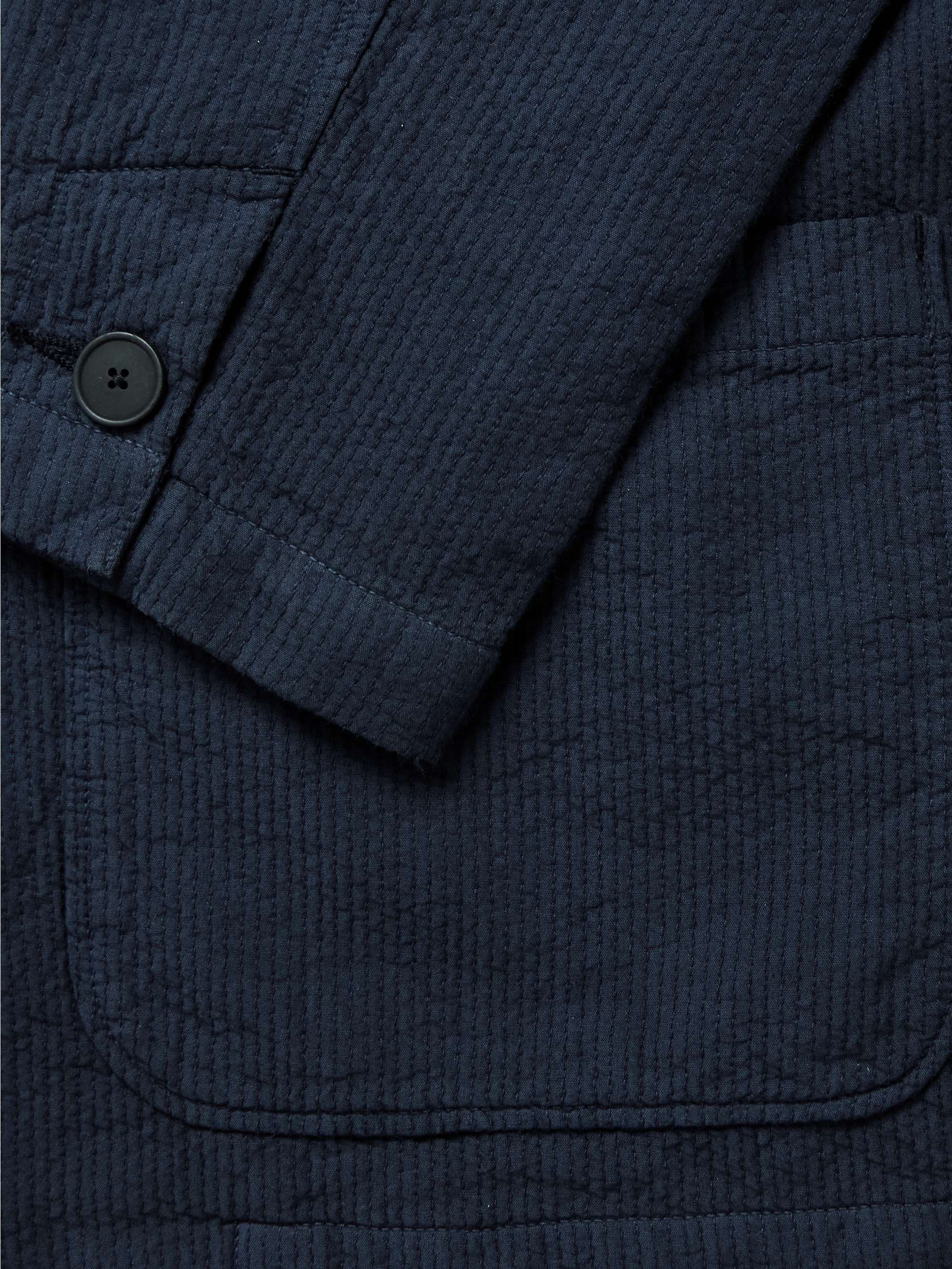 Topstitched Cotton Blazer view