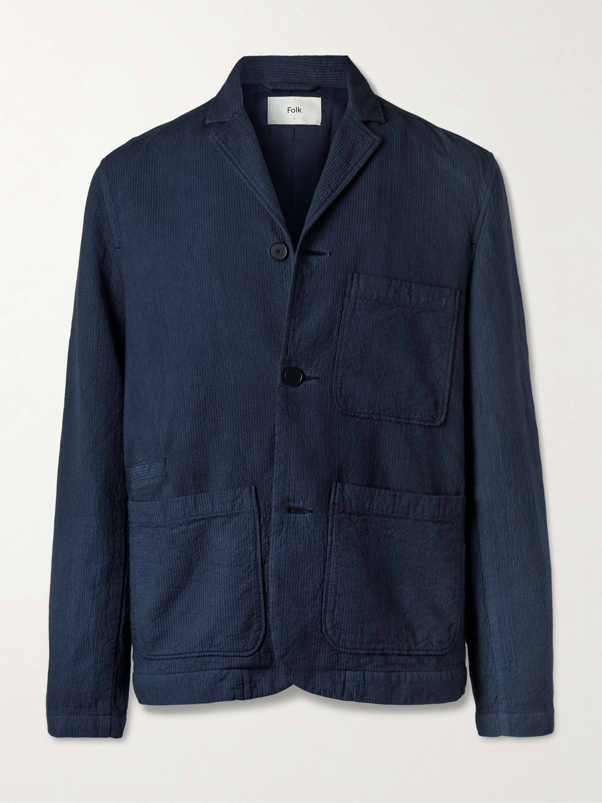 Topstitched Cotton Blazer view